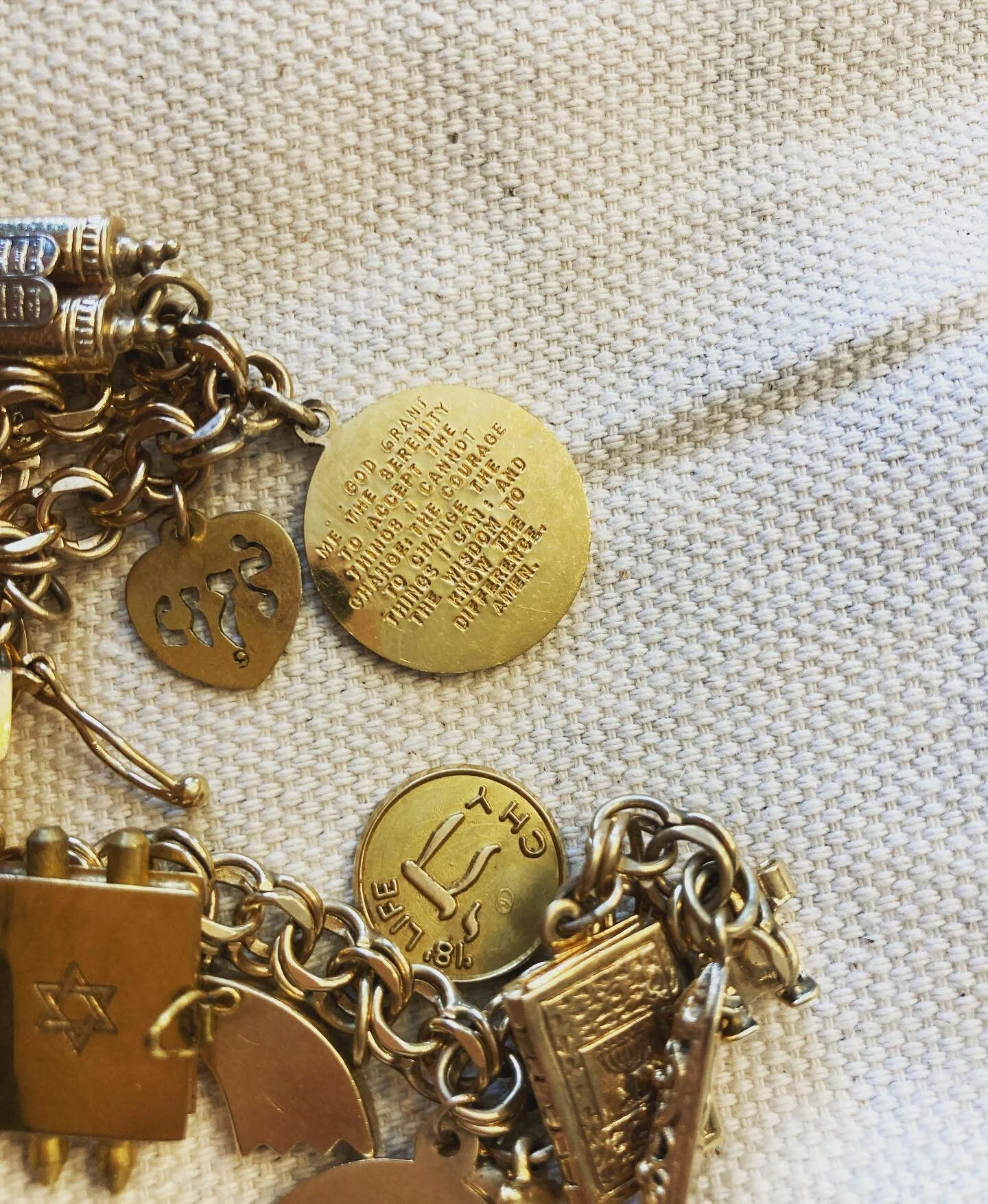 Such intricate, little relics.  An Old Testament that opens and shuts.  Little scrolls inside mezuzahs. The serenity prayer.  How does Judaism deal with suicide?