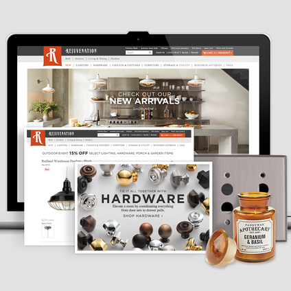 Rejuvenation, a Willams-Sonoma brand, digital redesign, responsive ecommerce website