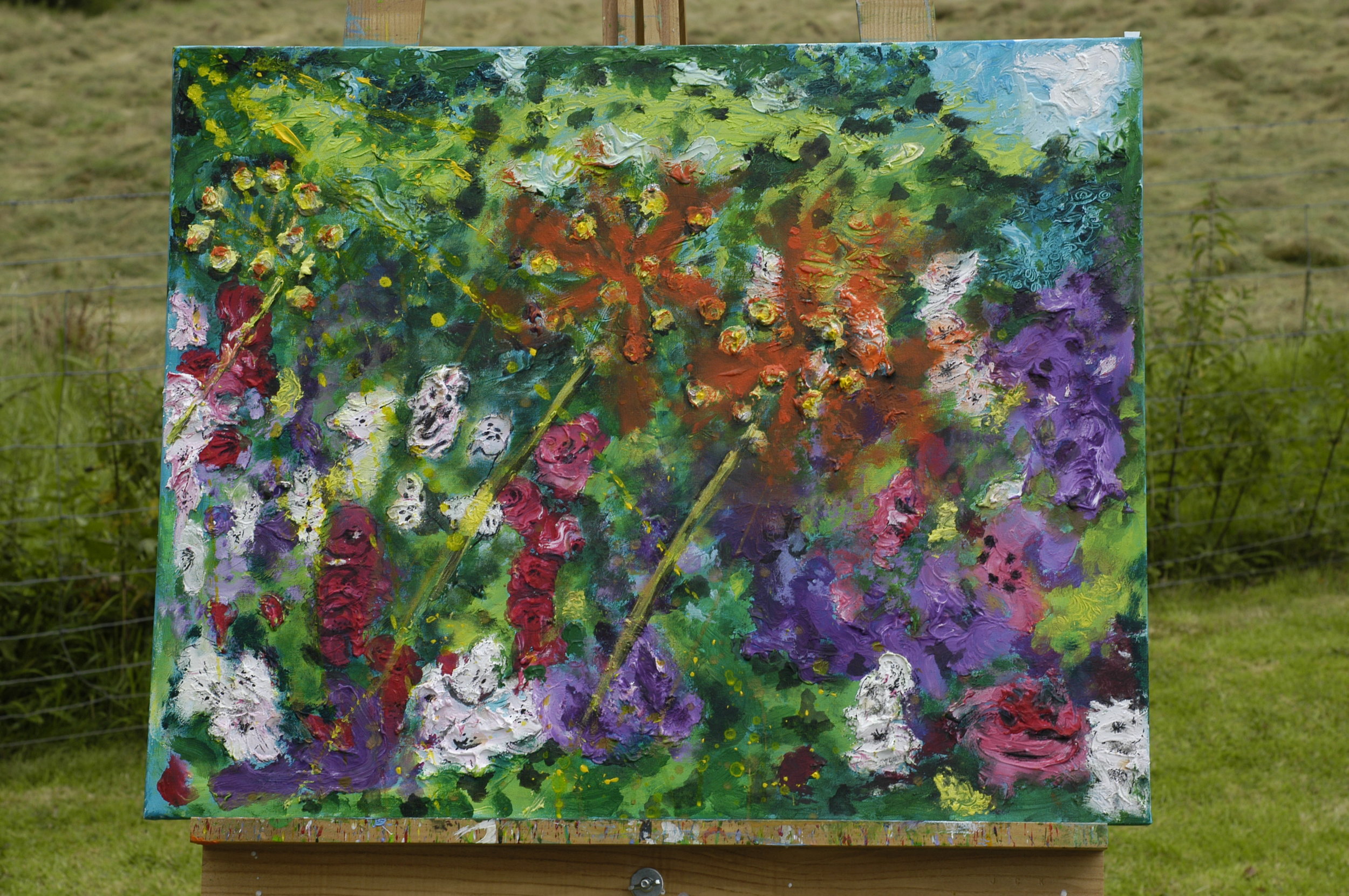 Beautiful...after nearly 45years of not painting....this is the result after the one day expressive and experimental painting course.