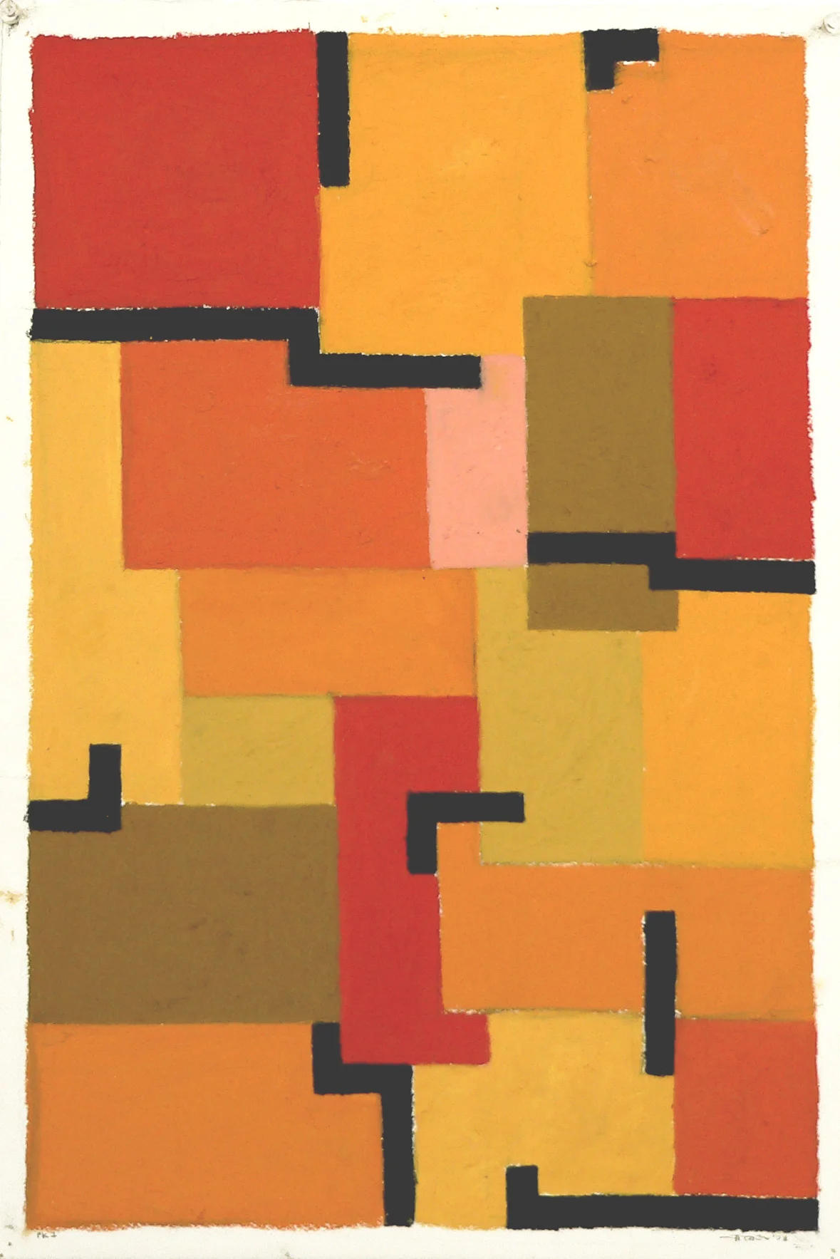 PK 1 18 x 24 in Oil Pastel on Arches Paper