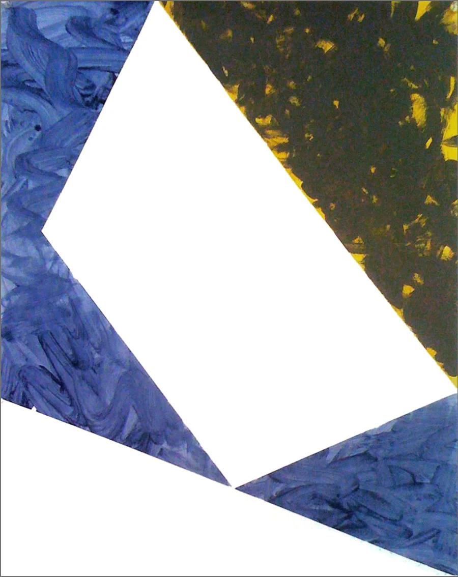 Spaces 5 18 x 26 in Acrylic on Arches Aquarelle Paper