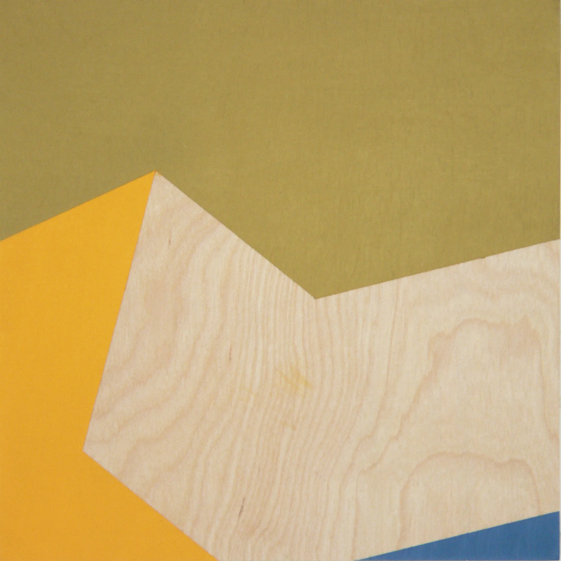 Peaceful 12 2015 8 x 8 in Flashe Vinyl Paint on Birch Cradled Panel