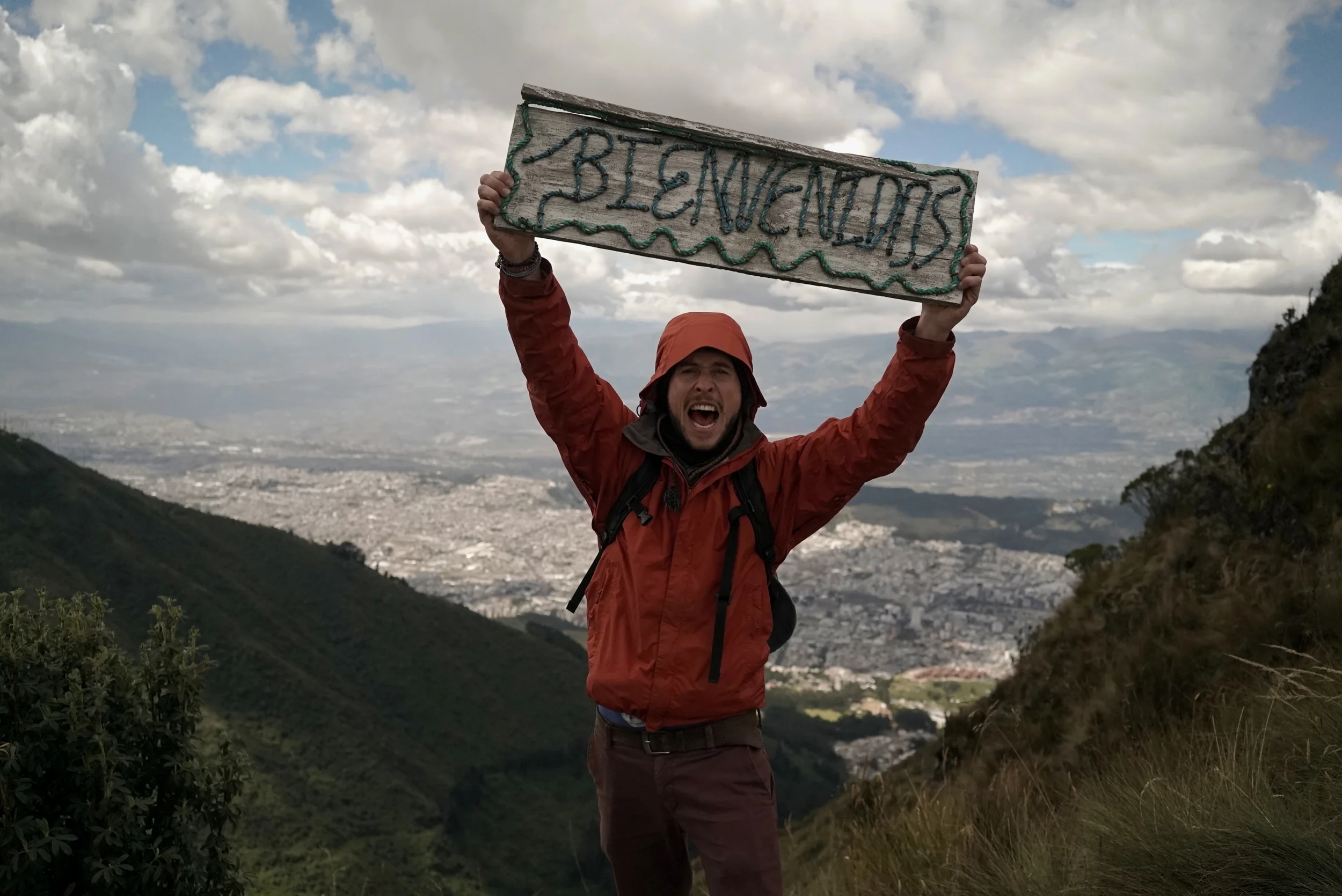 Sur le Rucu Pichincha , un volcan de 4700m qui nous regarde tout les matin d'en face de notre maison.