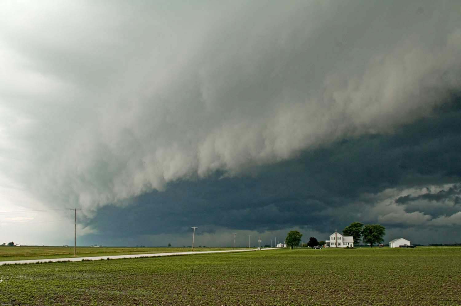  Storm clouds east of Bowen, IL. June, 2009 