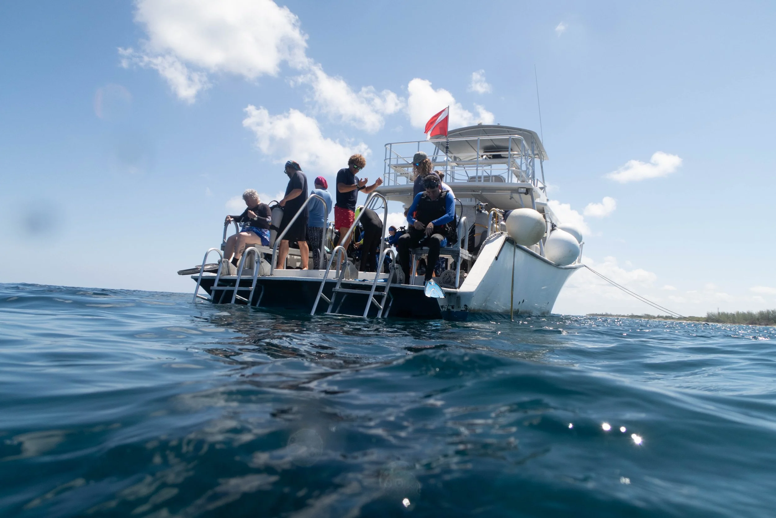 Beneath the waves off of Cayman Brac