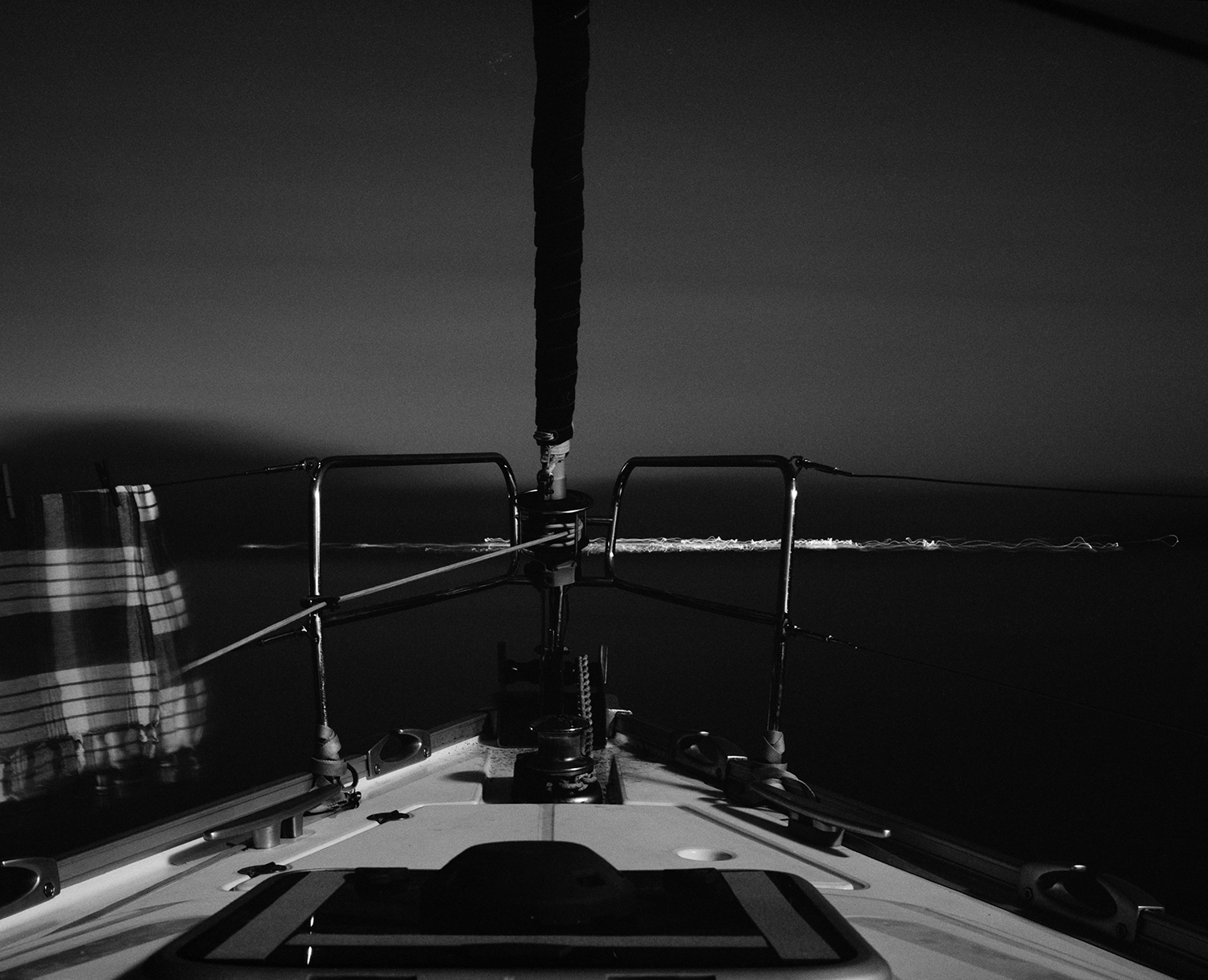 Trying to hold departure to one point I invent the moment-- when I disembark for the last time, turning my head to look back at the water-- but I lose my own leaving in countless tiny fractures as cloth slowly rending, time wr