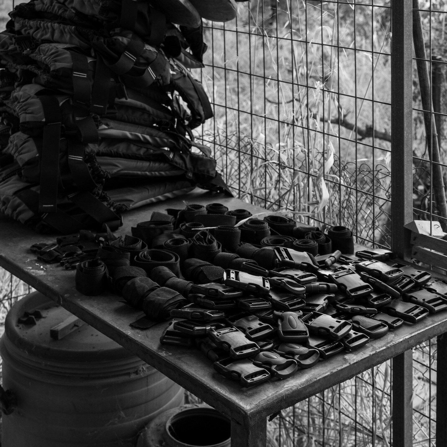 Lifejacket up-cycling. Lesvos, Greece