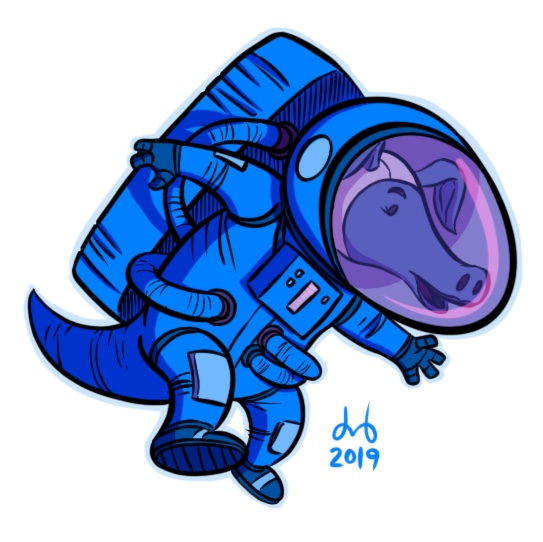 Azure Aardvark Astronaut