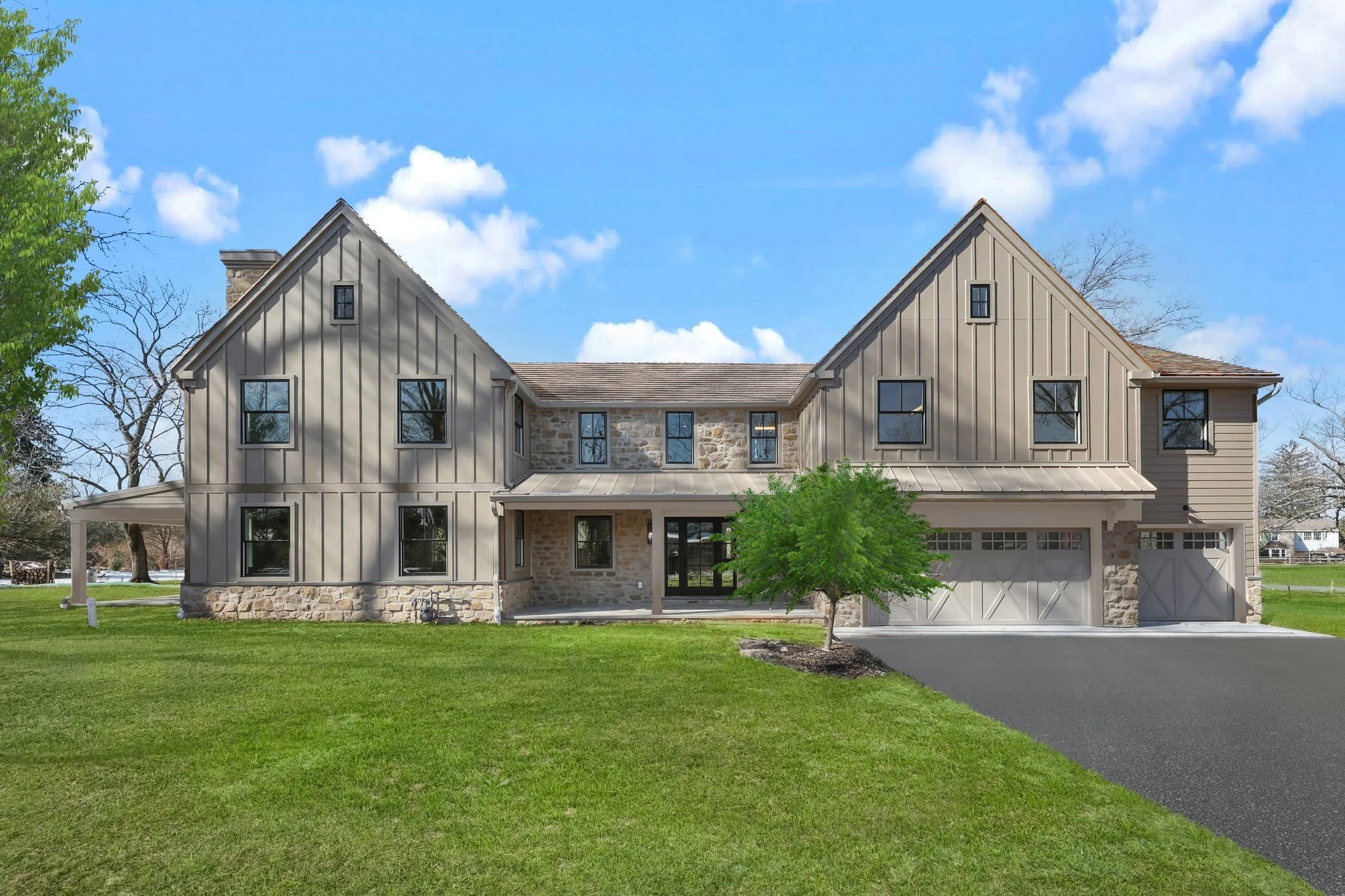 Found the perfect neighborhood, but not the house? We'll reimagine it to meet your current lifestyle and needs.

See the before and after of this stone colonial. We designed additions on either side of the original stone house and a whole home renova