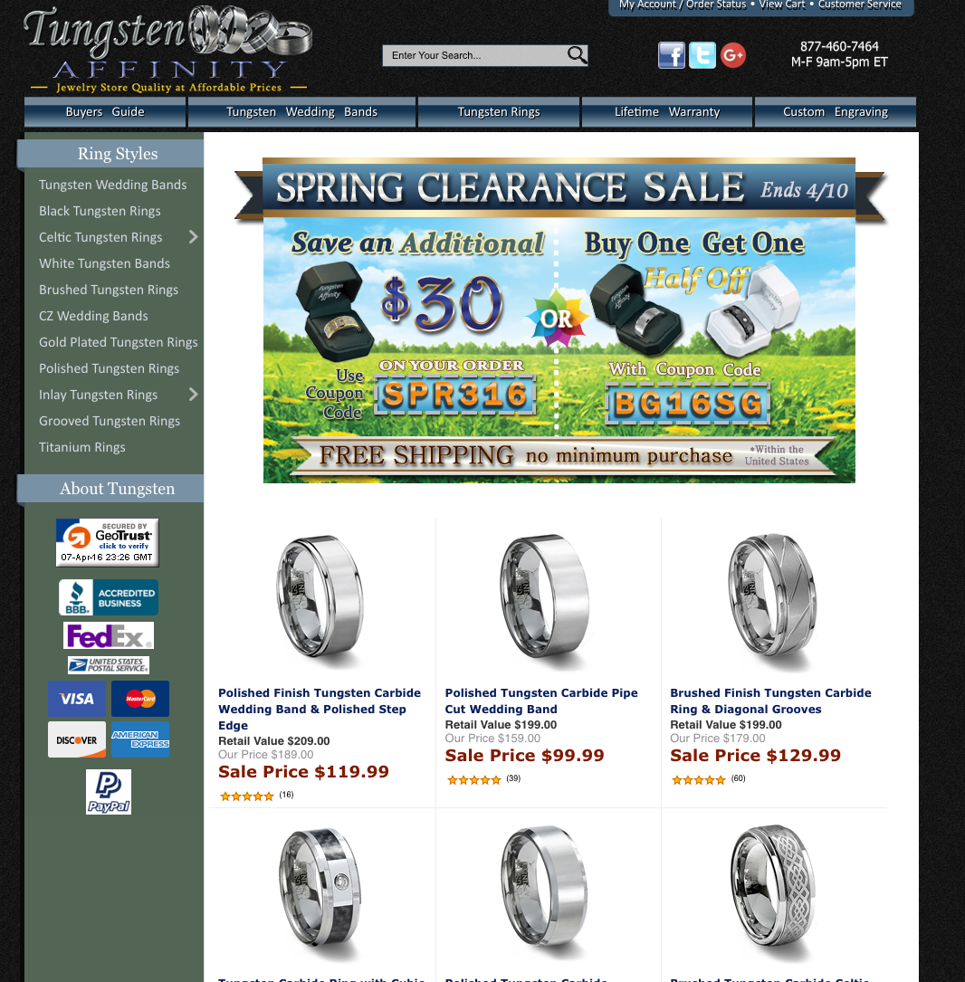 Tungsten Affinity