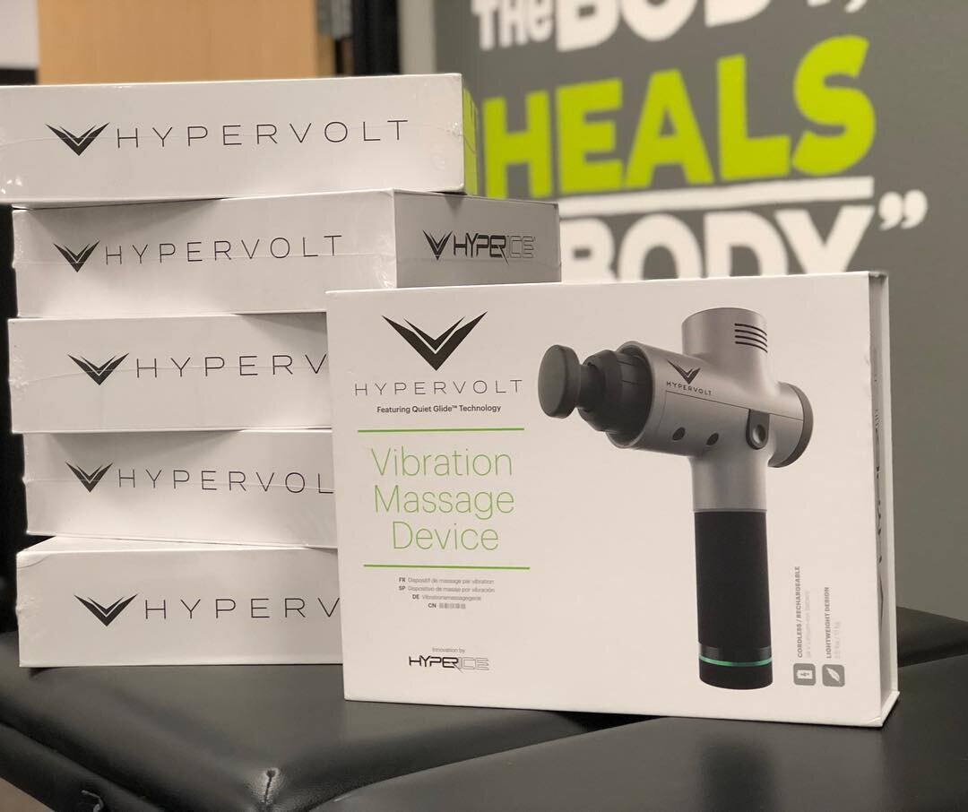 Fresh from the ovens at @hyperice!
Thank you guys for these new #hypervolt beauties! 
These are by far THE BEST devices out there for &ldquo;on the go&rdquo; percussion therapy. Period. 💚 🔋🤟🏽
.
.
.
#chiropractic #allday #everyday #sportsmedicine 