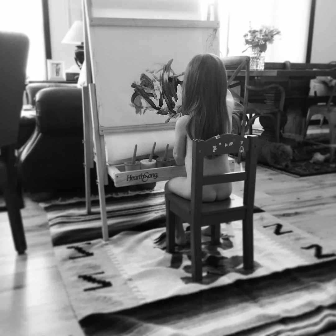   Phoebe. Painting. 1-6-16.  