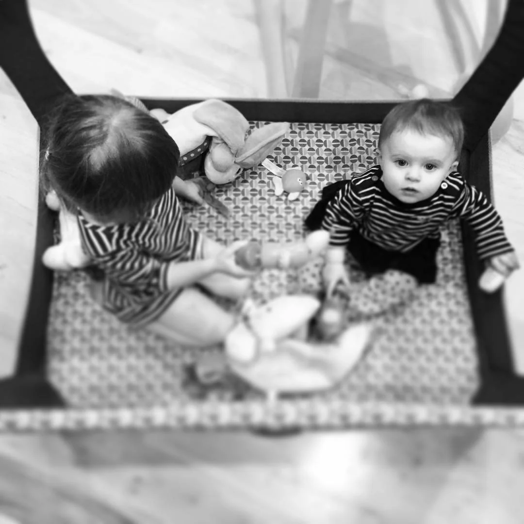   Phoebe &amp; Lucy. Sisters. 2-4-16.  