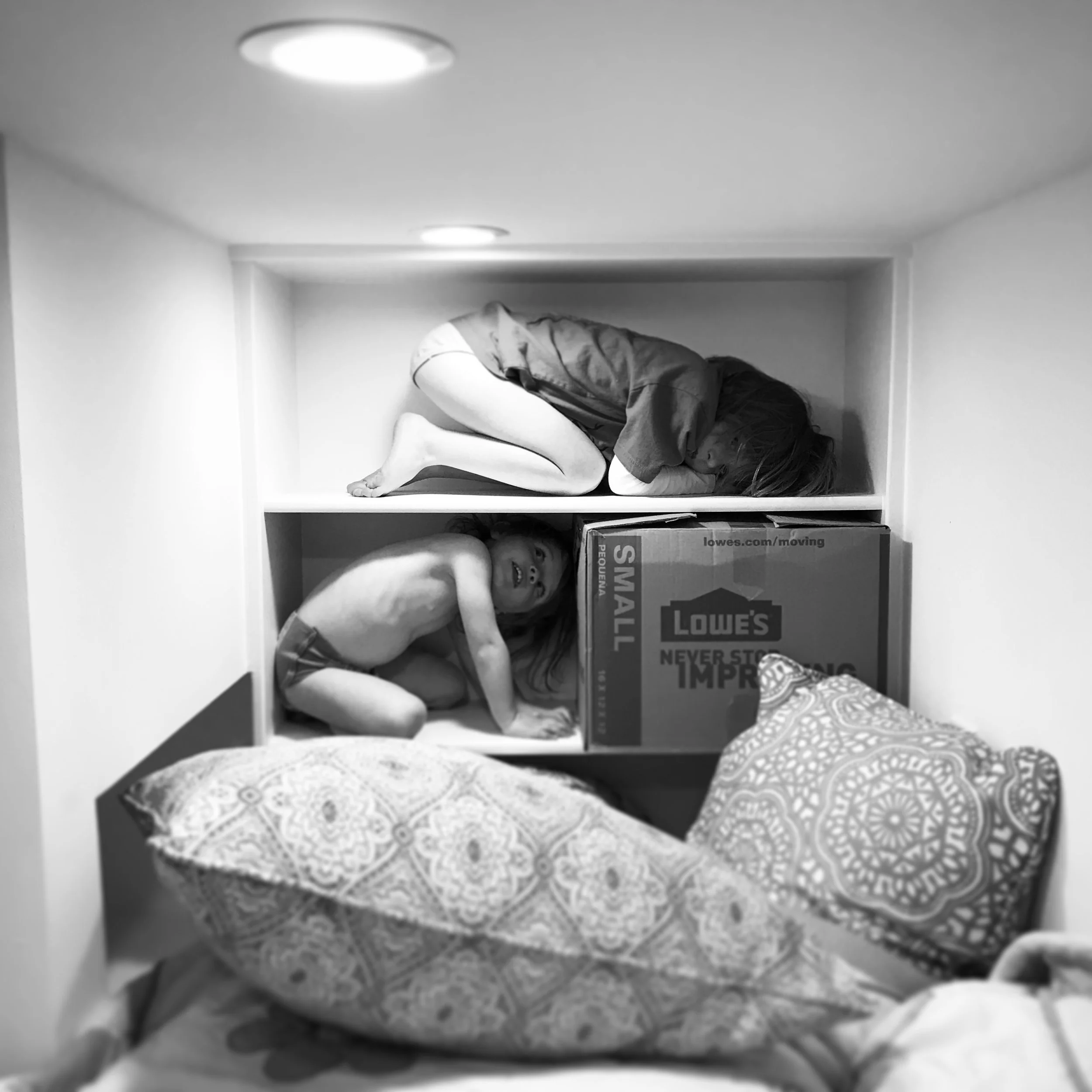   Phoebe &amp; Lucy. Cozy Space. 3-18-18.  