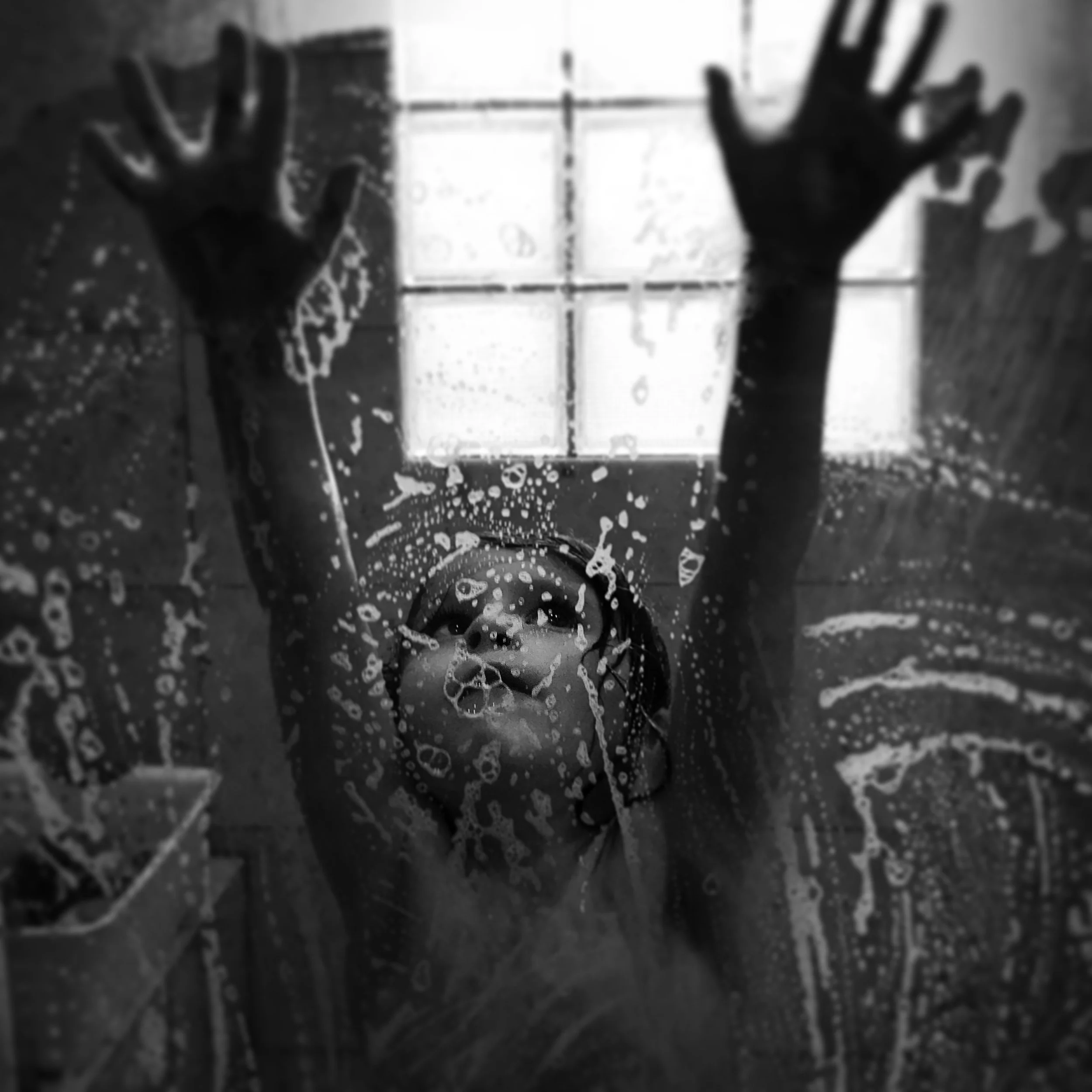   Lucy. Shower. 8-24-18.  