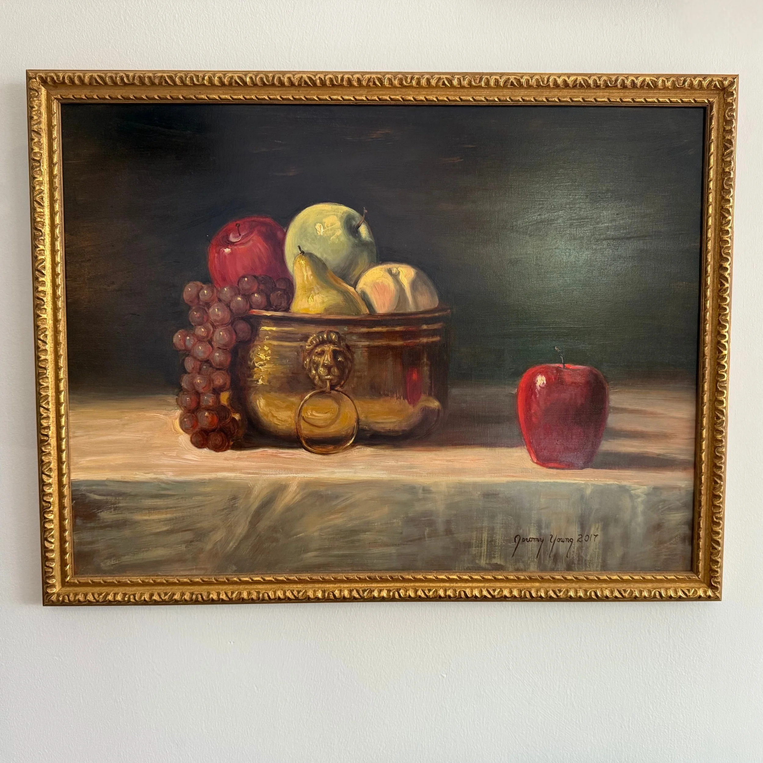 Still Life with Fruit and Brass