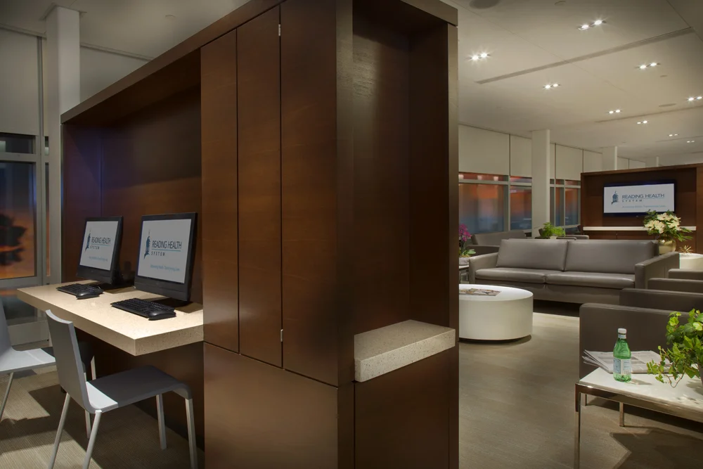 Surgical Waiting Area (also featuring computers for family use)