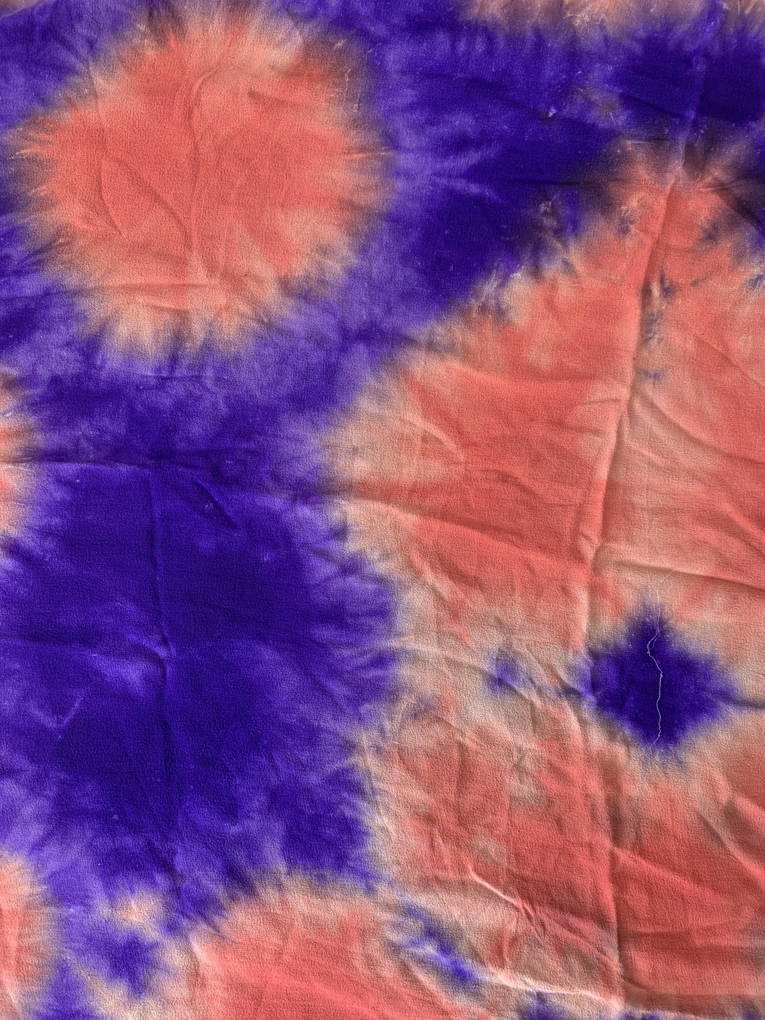 Purple Orange Tie dye