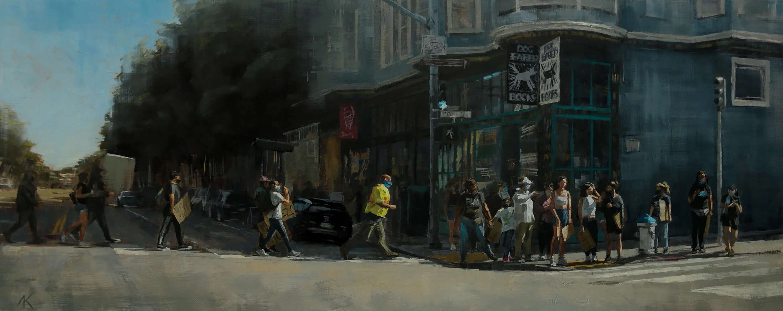 Protesters & Dog Eared Books (Copy)