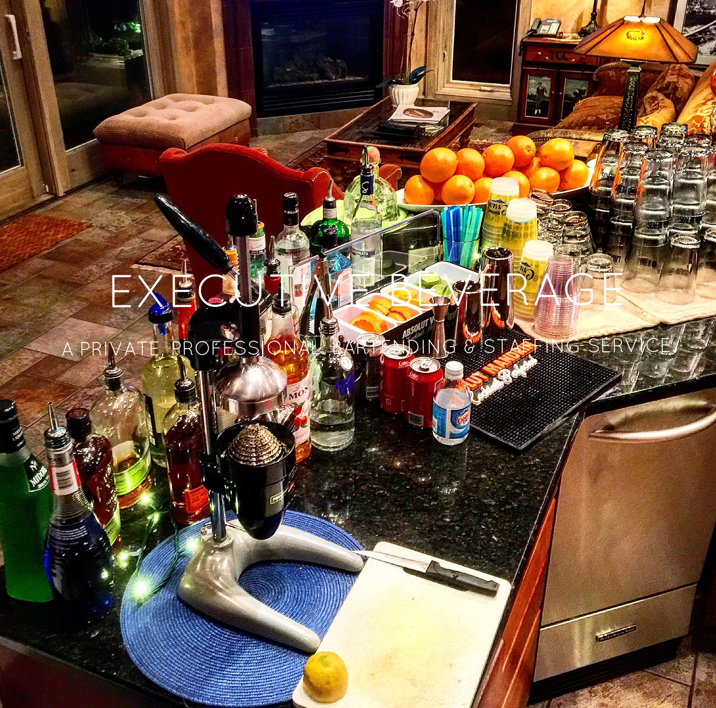Private Super Bowl gathering.