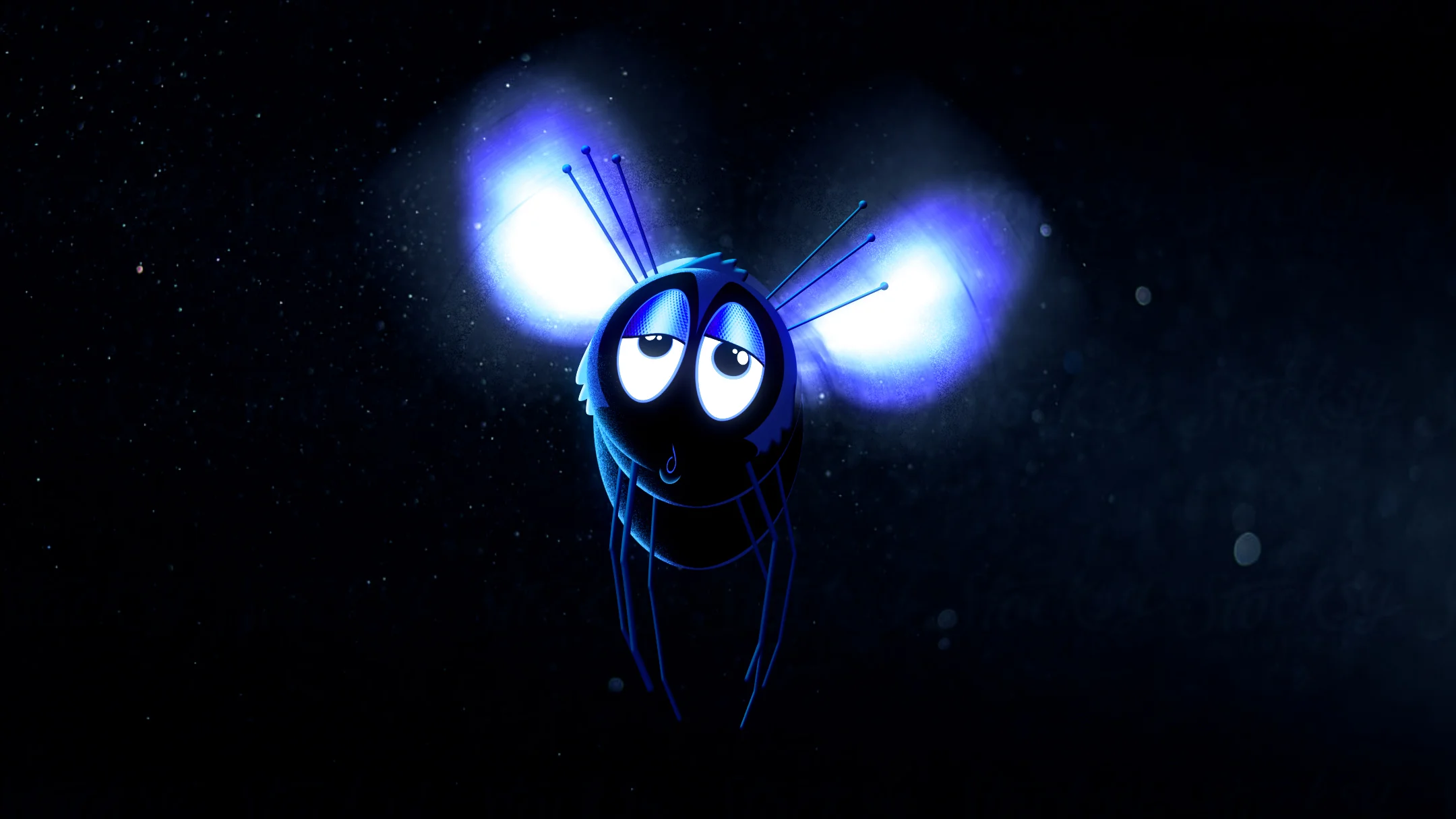 A dazed housefly.