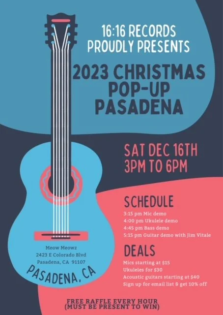 2023 Christmas Pop-Up, Pasadena: Stagg Music Instrument Demo