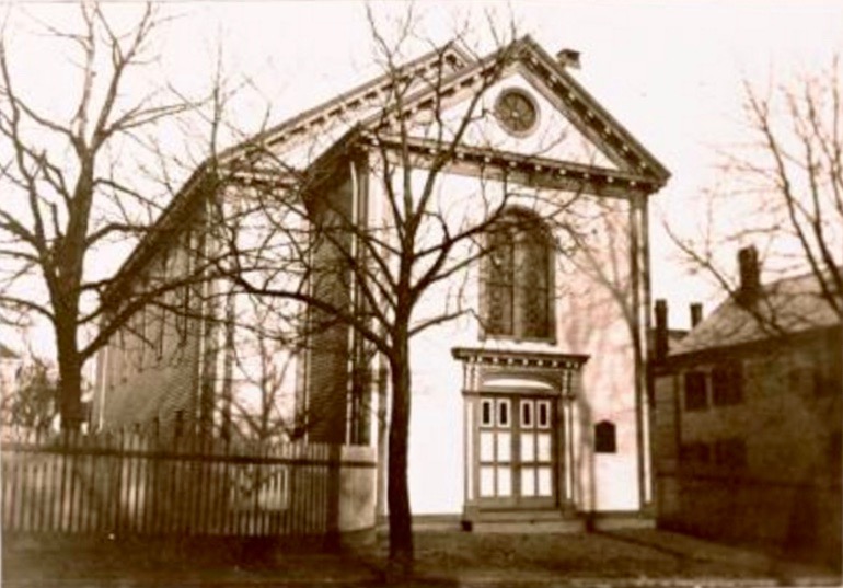 St. Lawrence Church, photo by Rufus Cutler Libby, 1897. Courtesy Maine Historical Society.