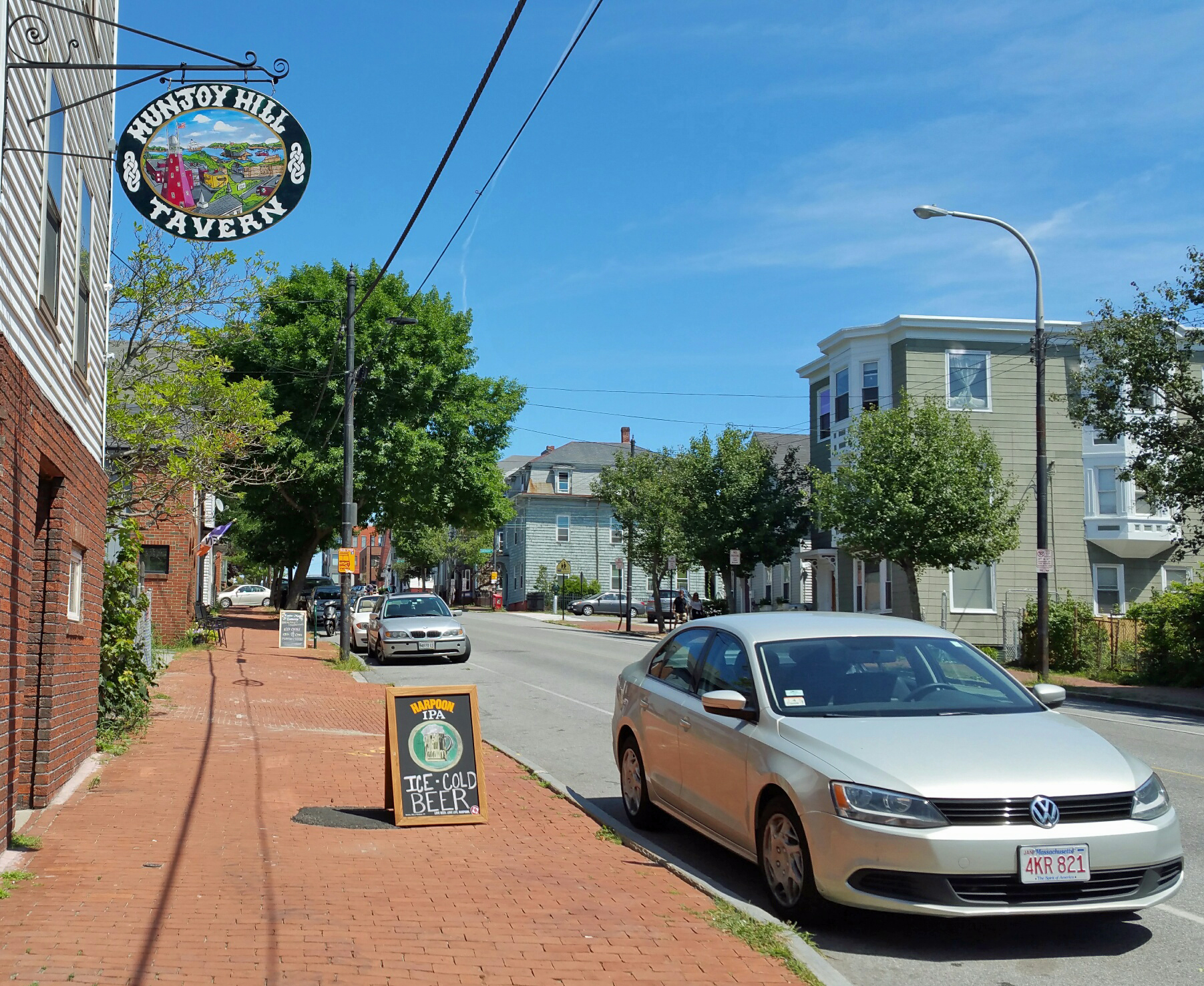 The Munjoy Hill Tavern, featuring its new signage, just down the Hill from Katie Made Bakery.