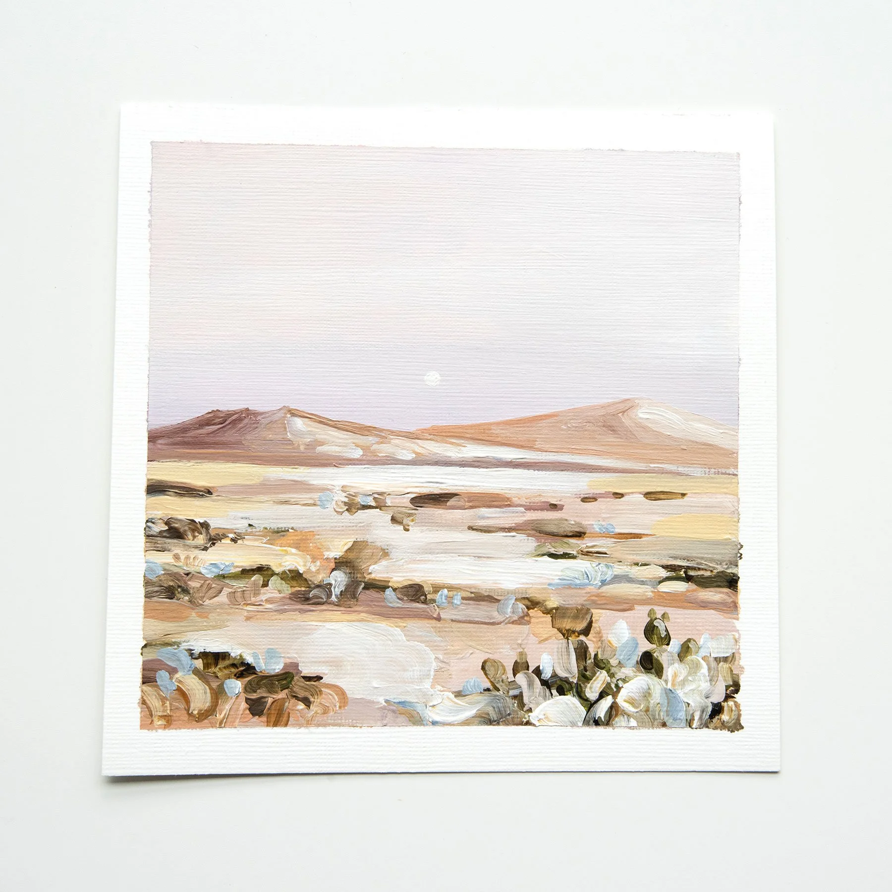 Colorful desert painting