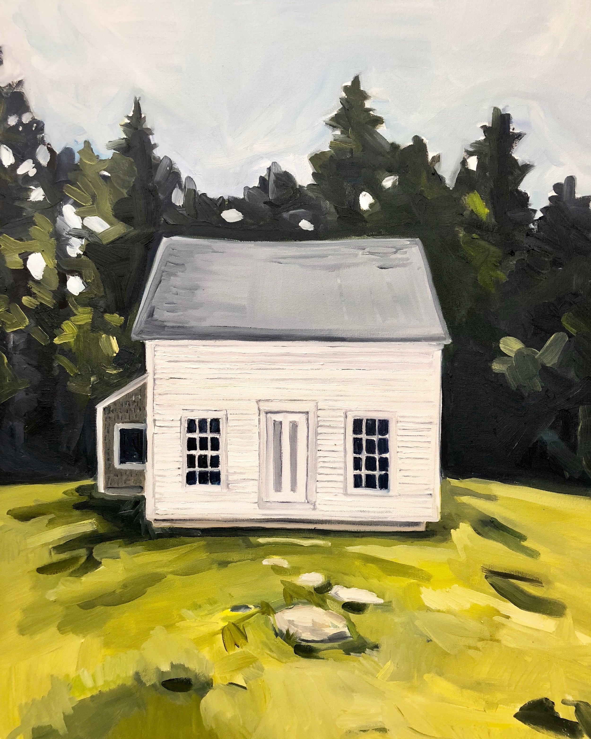 Empty House on Hathorne Point, Oil on Canvas, 30"x40"