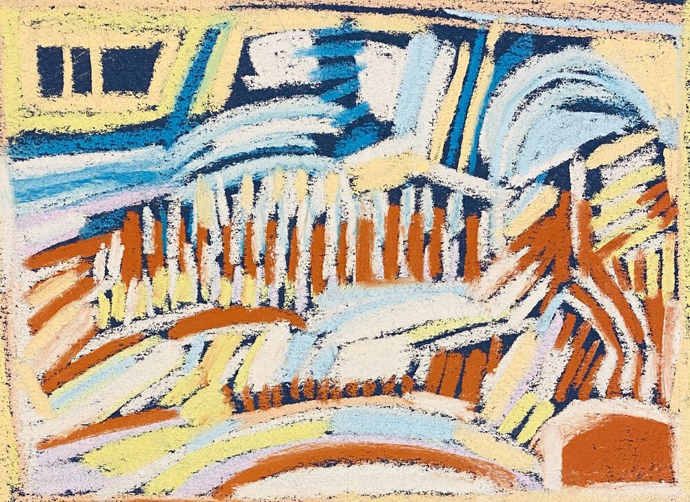 Desert Landscape, Pastel on Paper, 8"x10" (Copy)