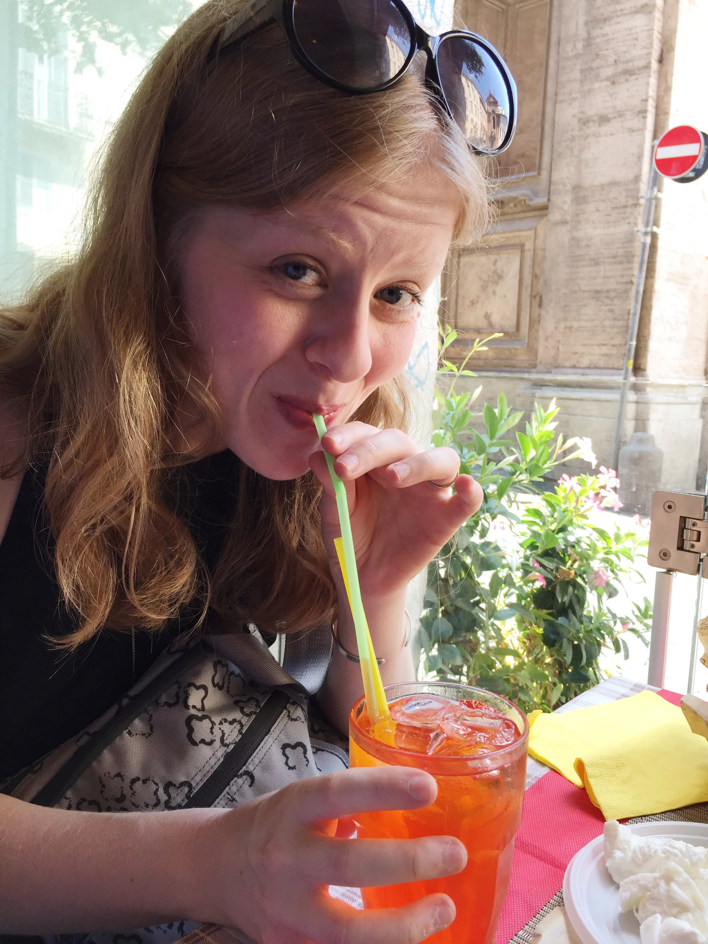 Sipping aperitifs in Rome: Any place in Italy is Amy's perfect food destination.