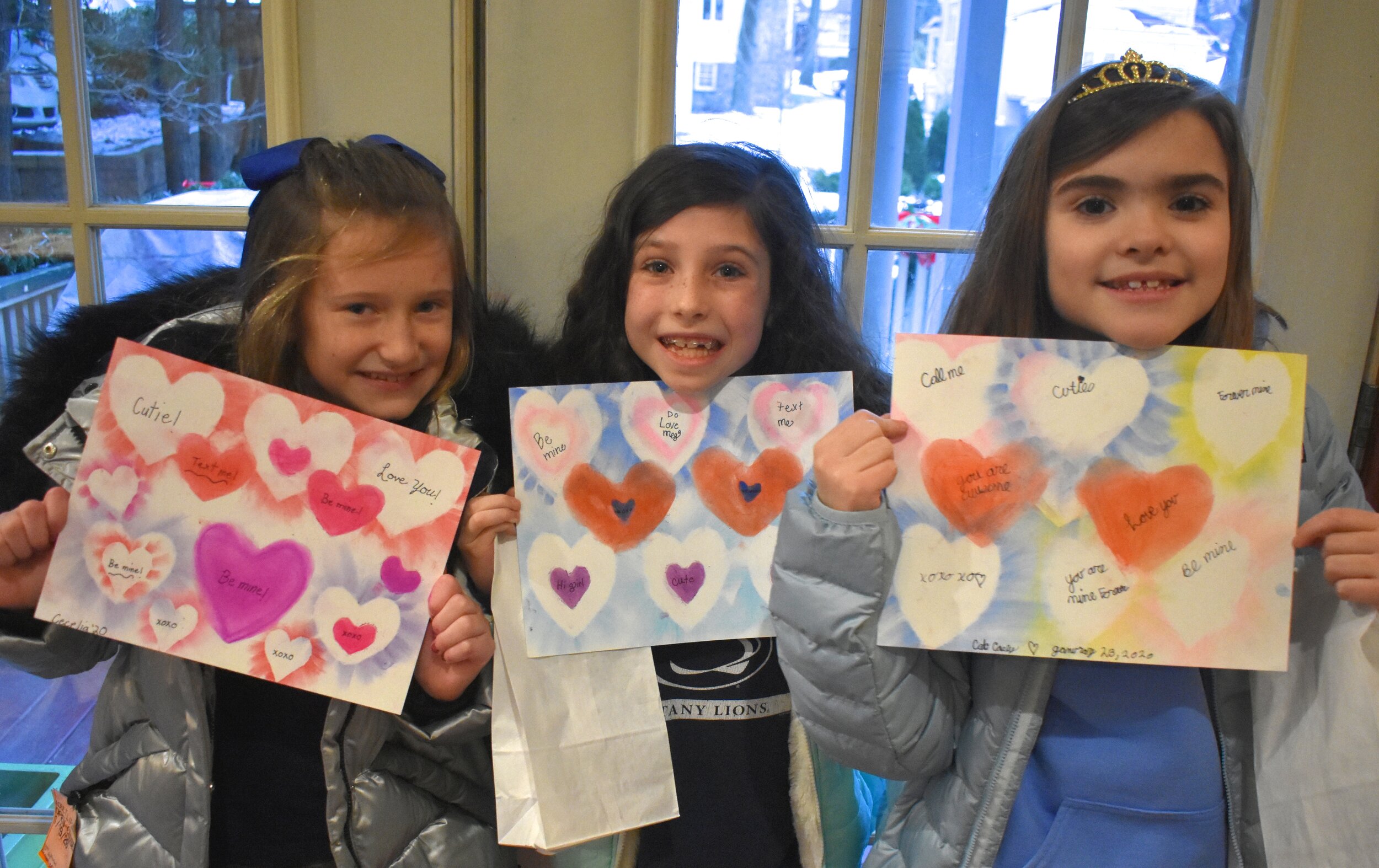 Negative Space Hearts Valentine's Day Craft For Kids