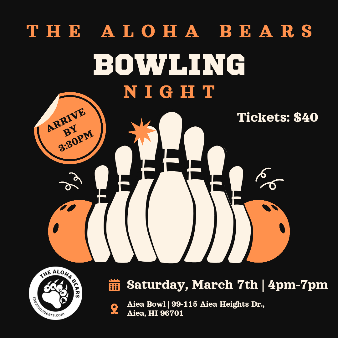 The Aloha Bears Bowling Night