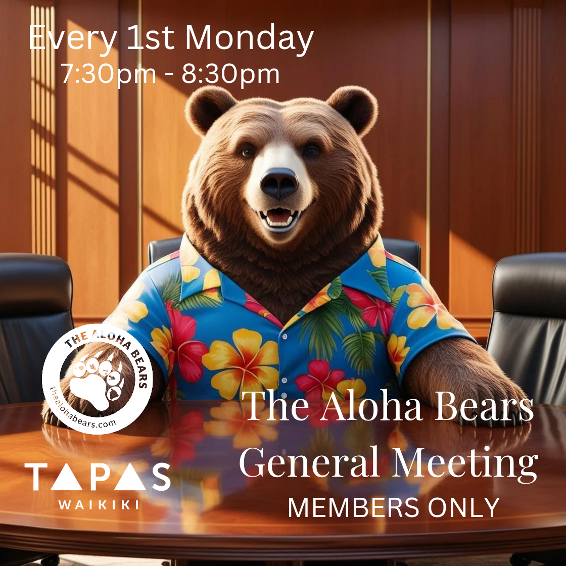 The Aloha Bears General Meeting (Members Only)