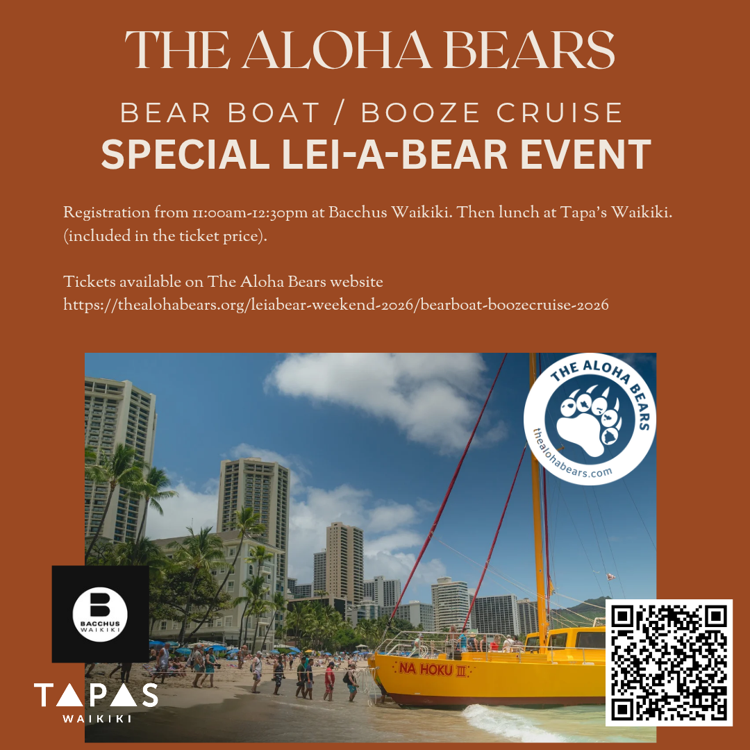 Bear Boat/Booze Cruise | Special Lei-a-Bear Event