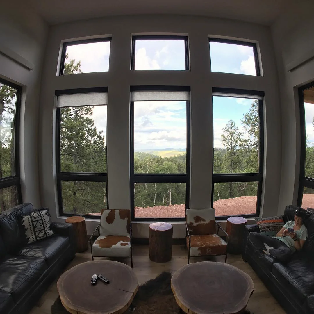 View from inside our cabin.