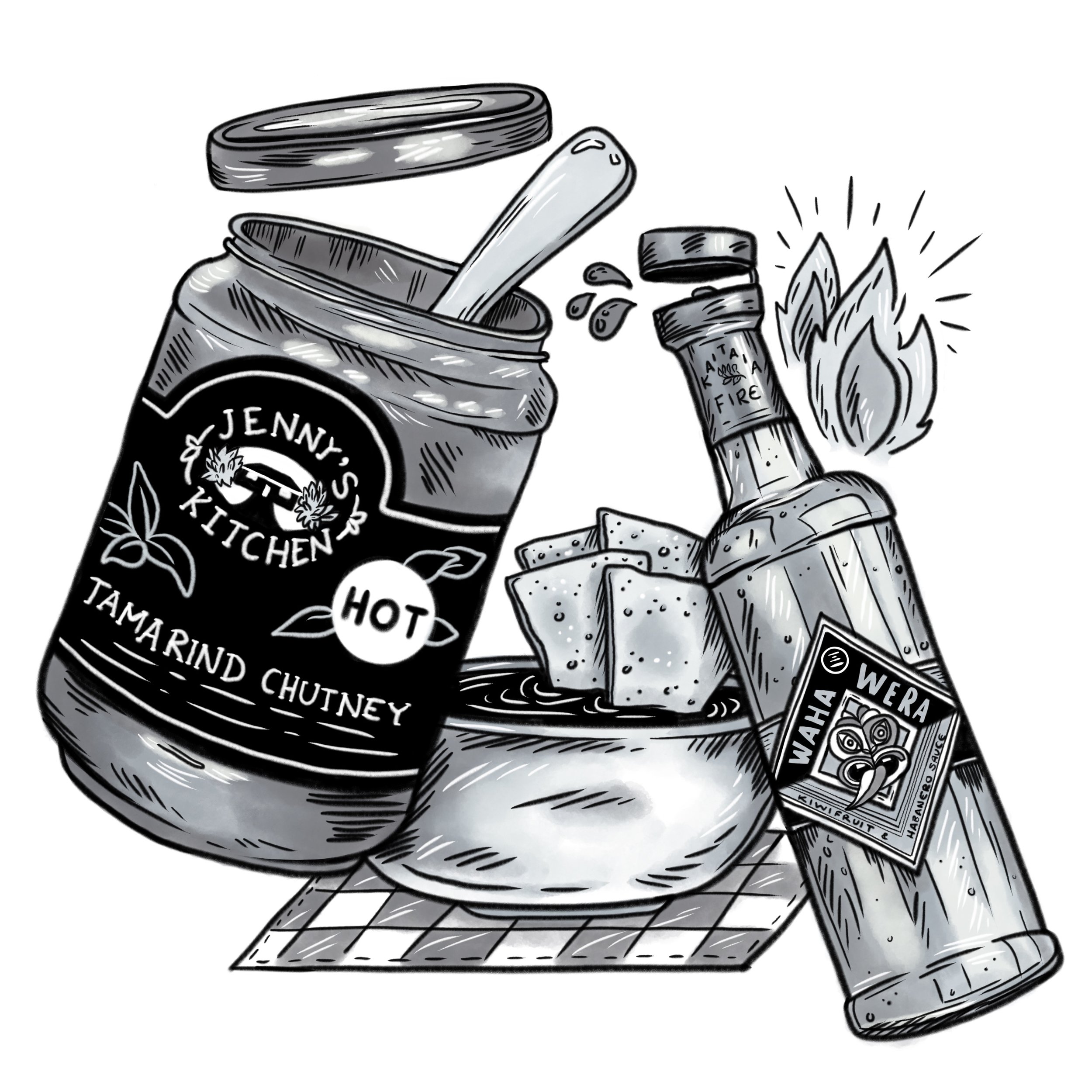Illustration Pepper Curry Design Branding Illustration