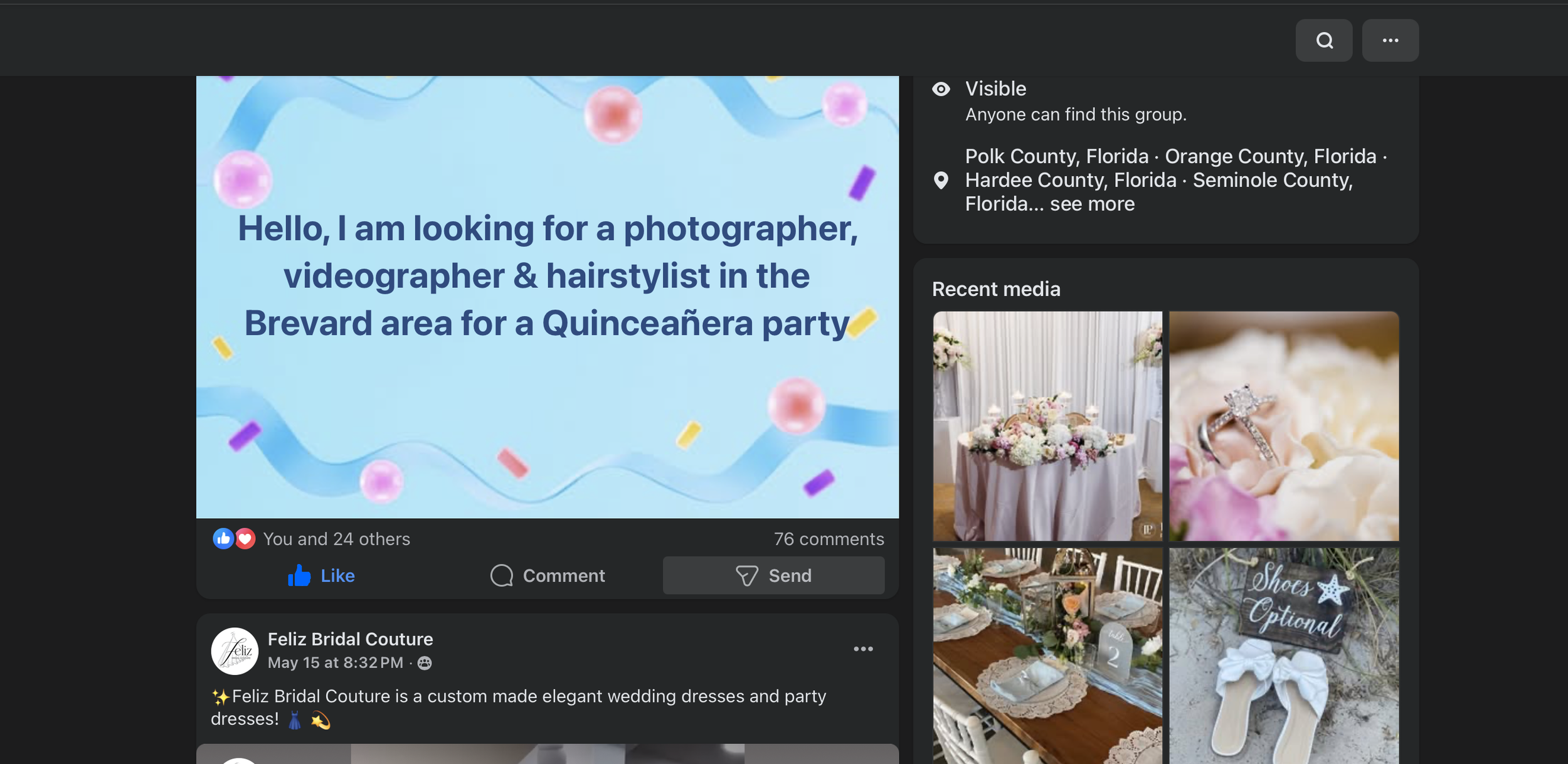 Tips for Brides Looking for Photographers in Facebook Groups