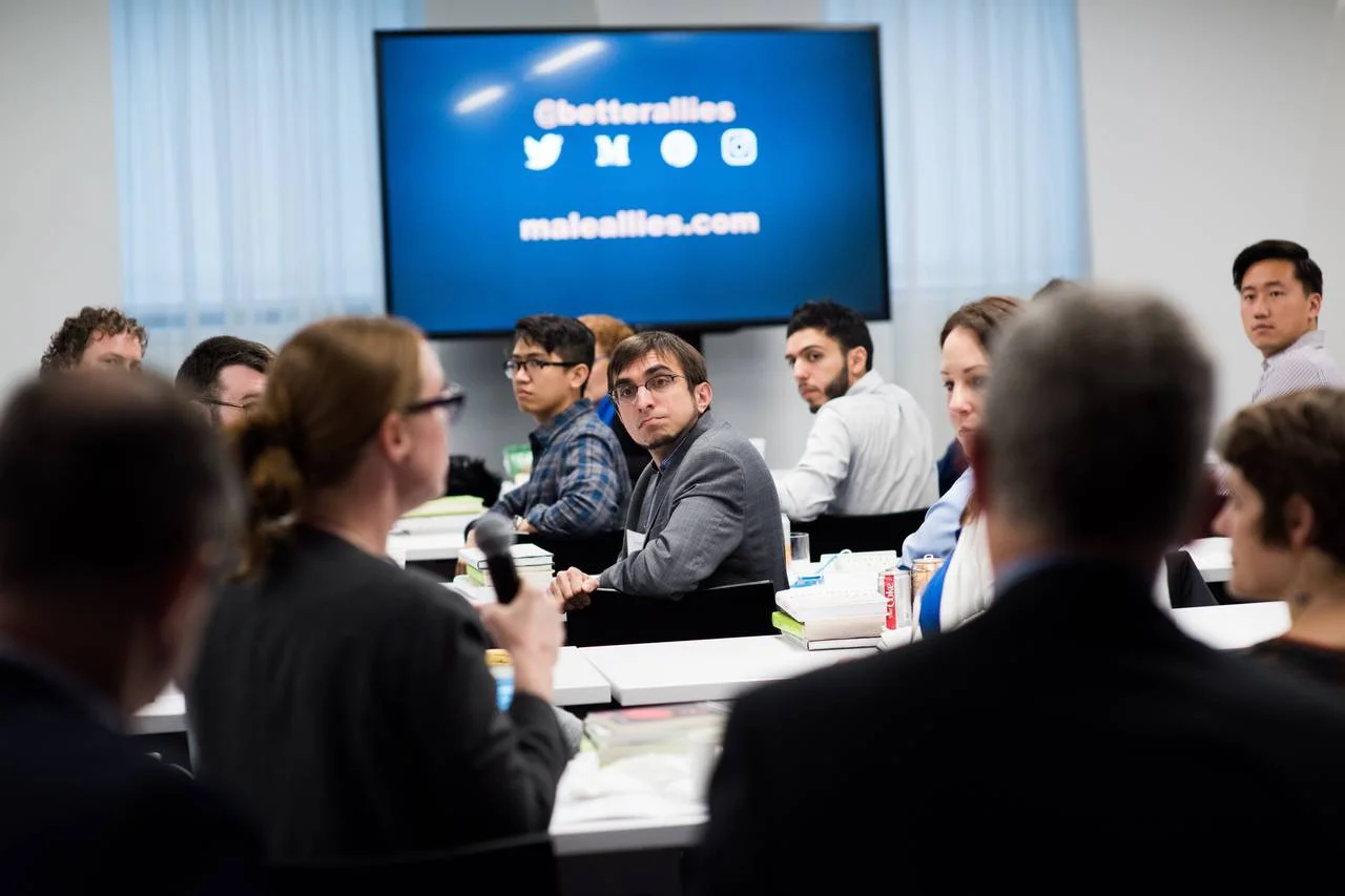 The Male Ally Summit in New York featured workshops, panel discussions and role-playing exercises. PHOTO: BRIANA ELLEDGE