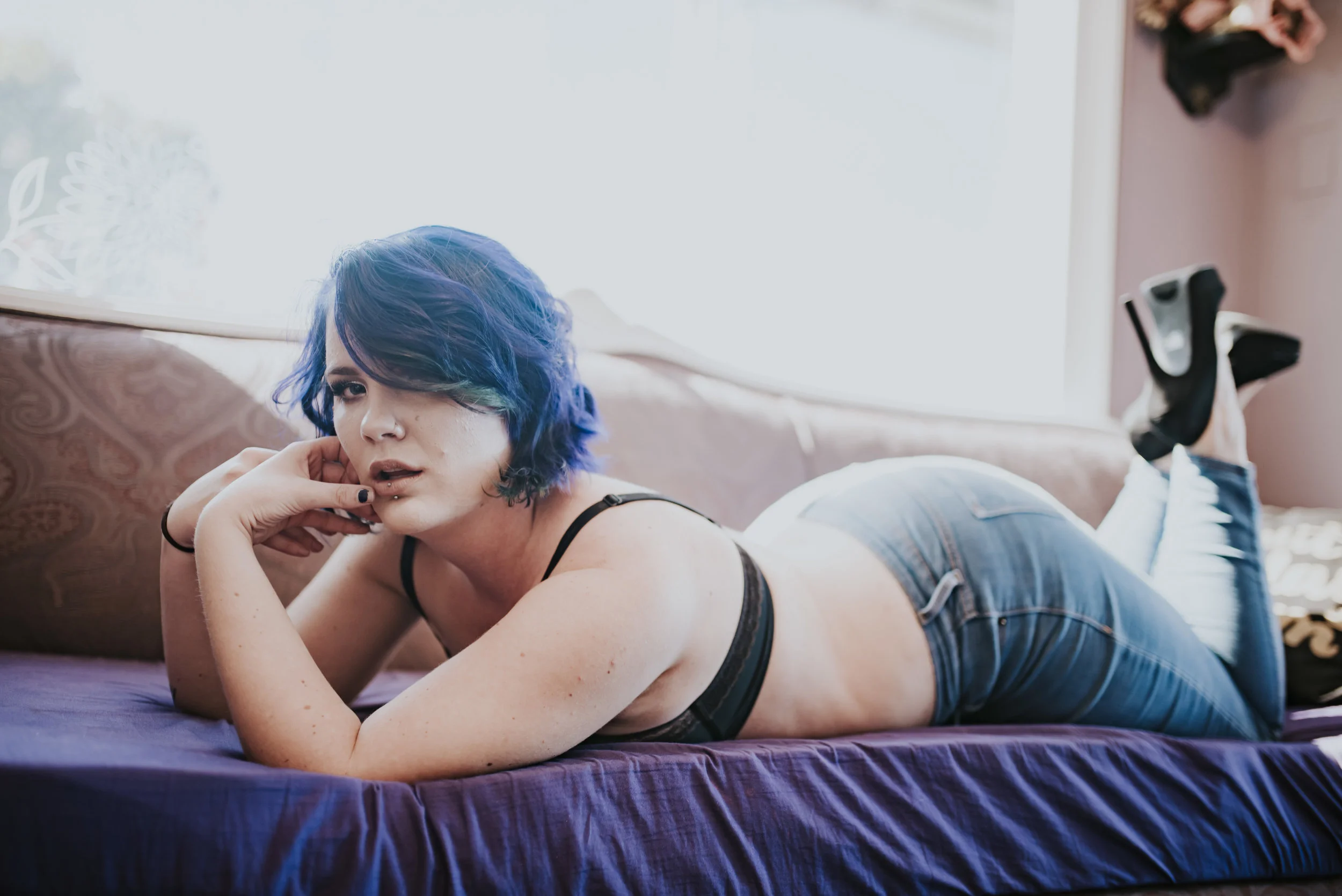 Erica | Sexy Salon Boudoir | Memphis Tennessee Portrait & Wedding Photographer