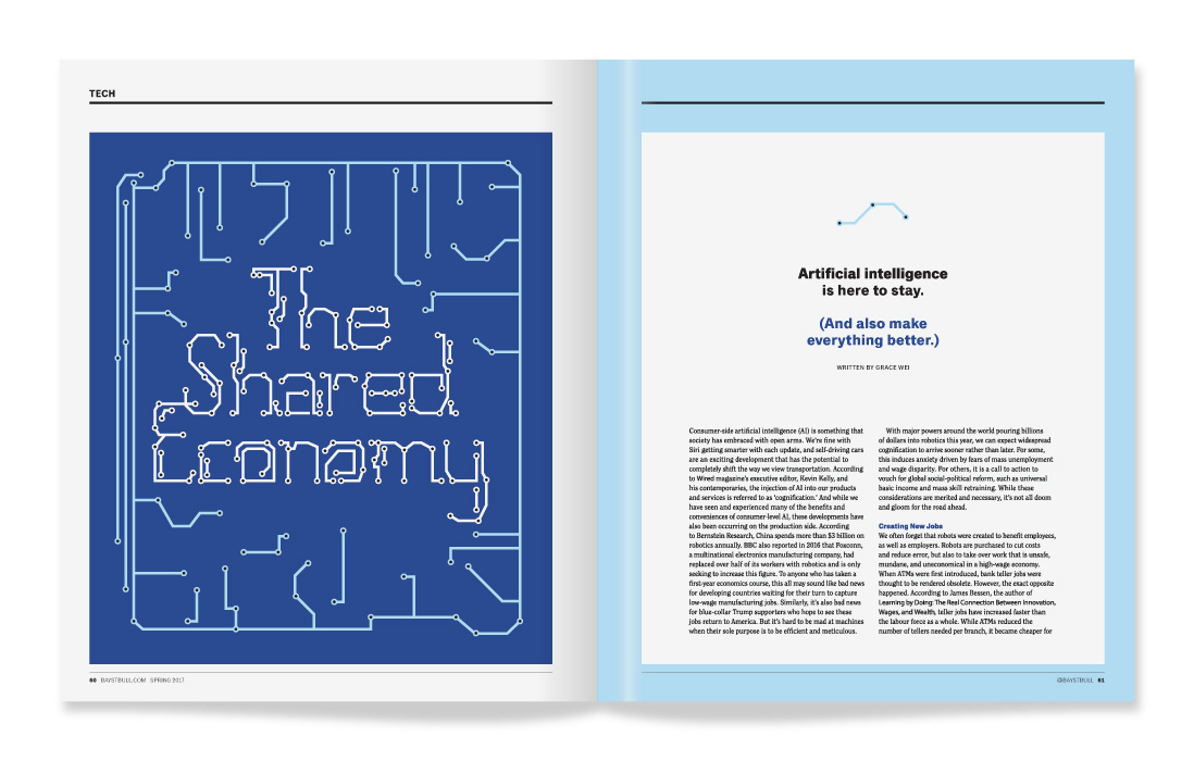 Bay Street Bull Magazine / Editorial Design / Art Direction
