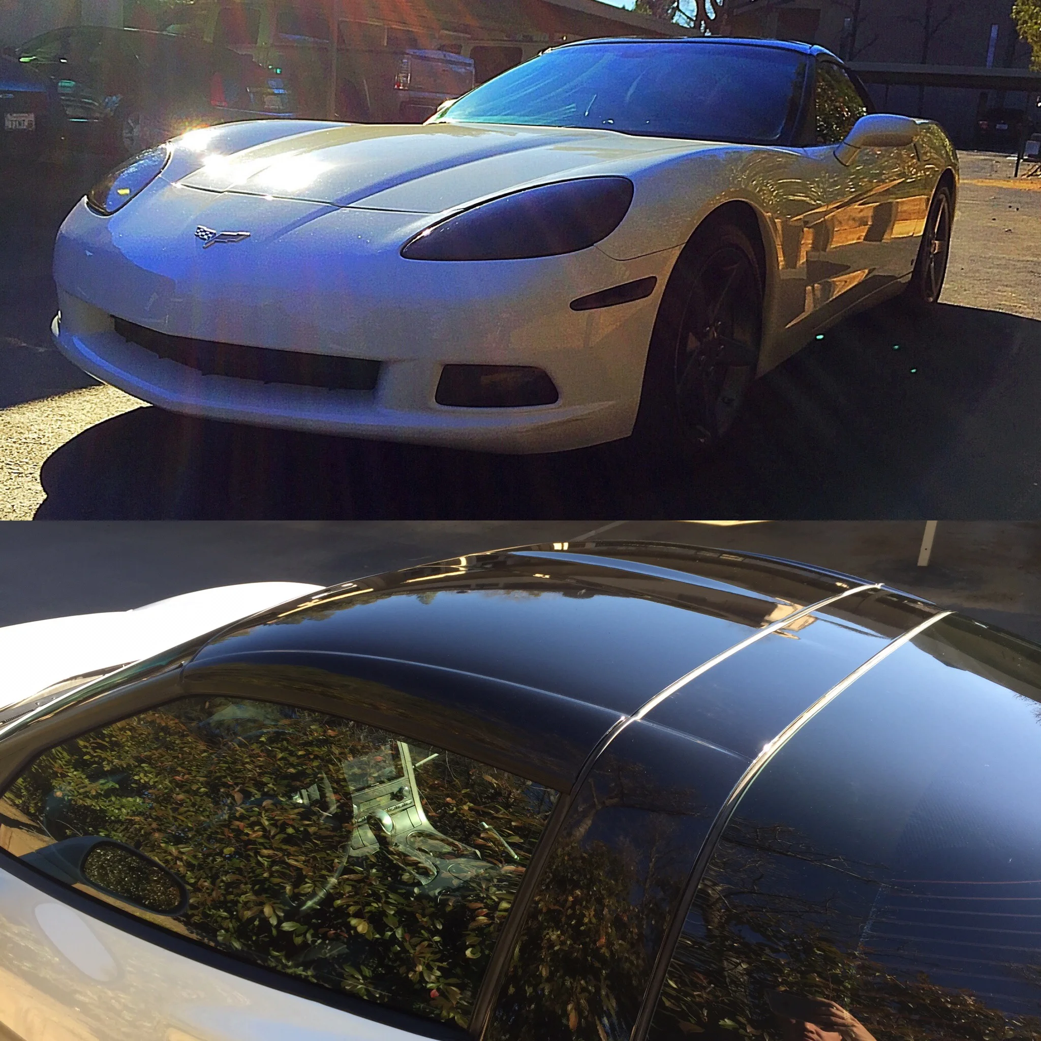 Corvette lights and roof wrap