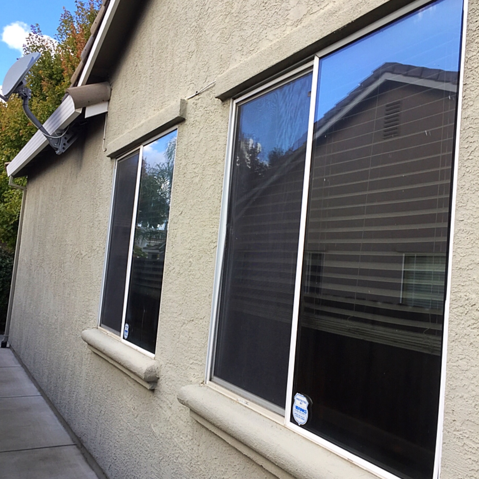 Bedroom Windows 25% tint