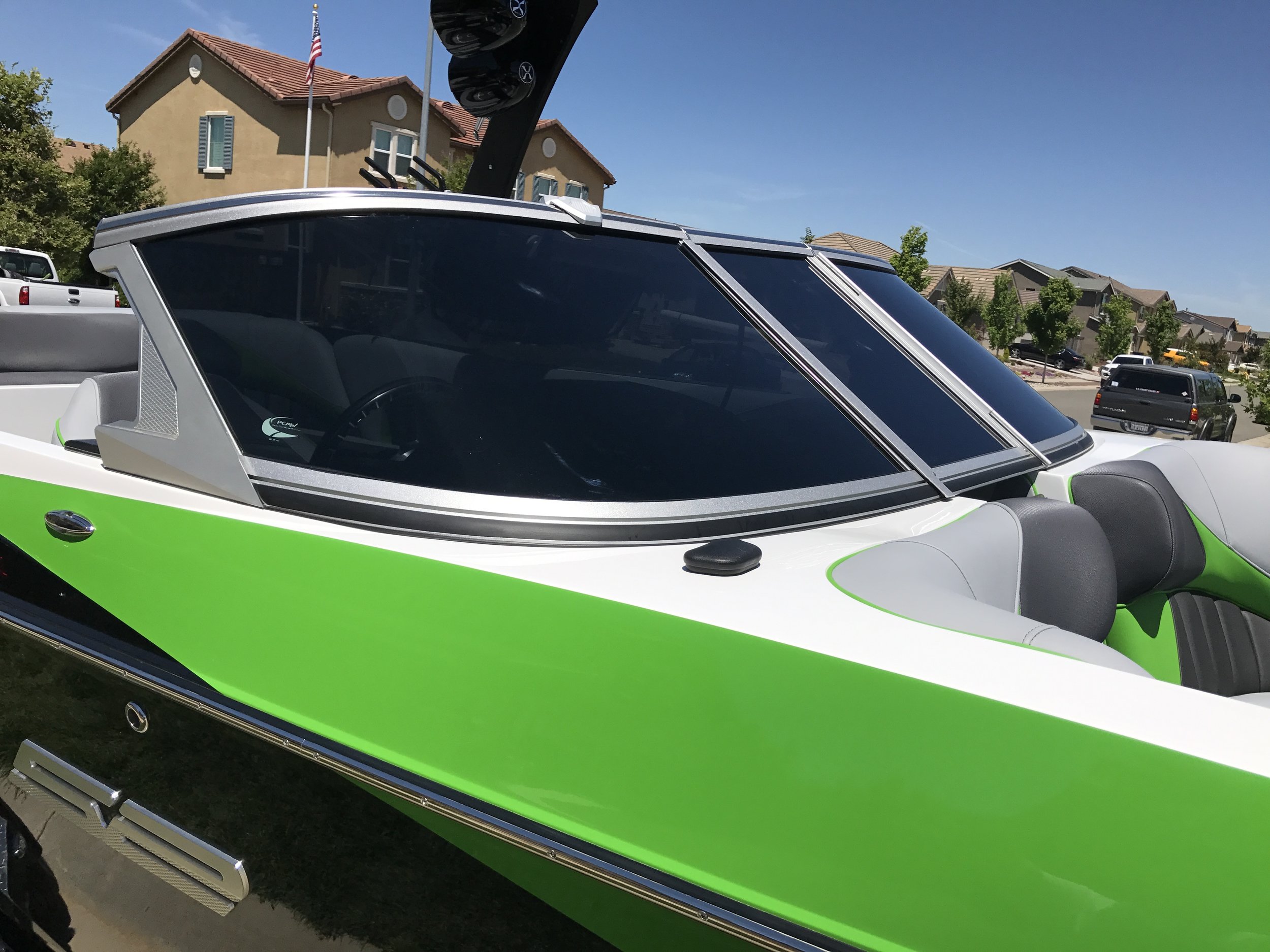 5% tint on boat windshield