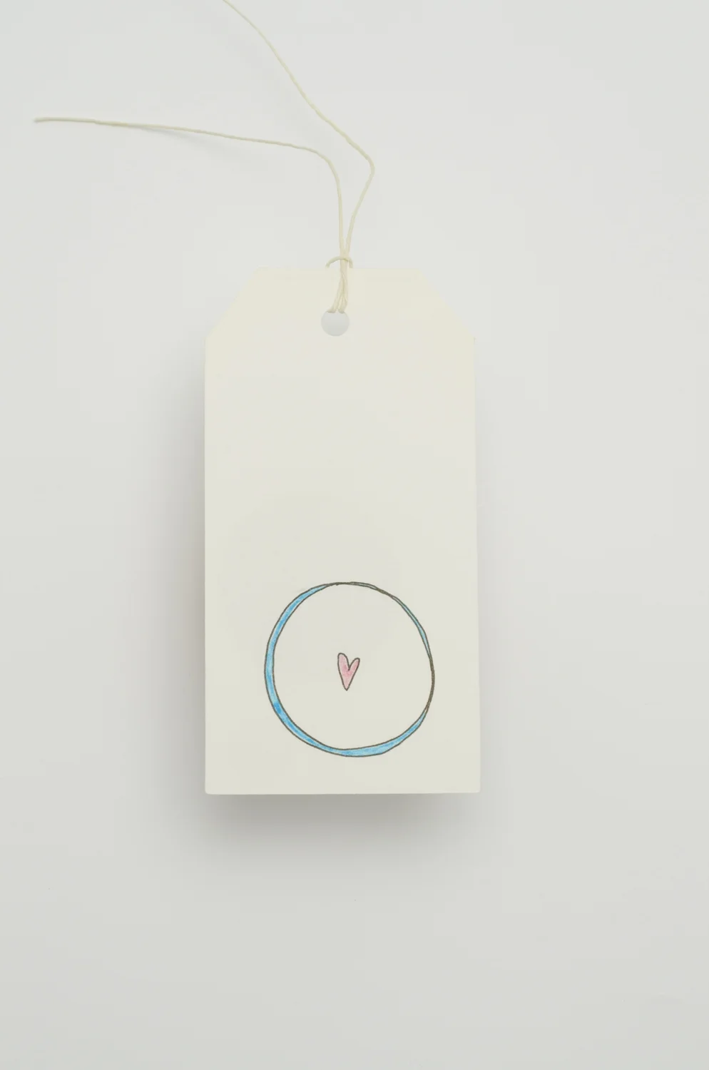 blue with pink heart
