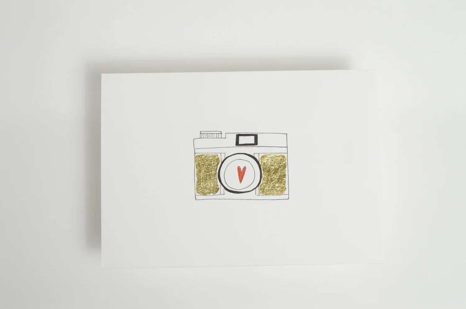 Gold With Red Heart