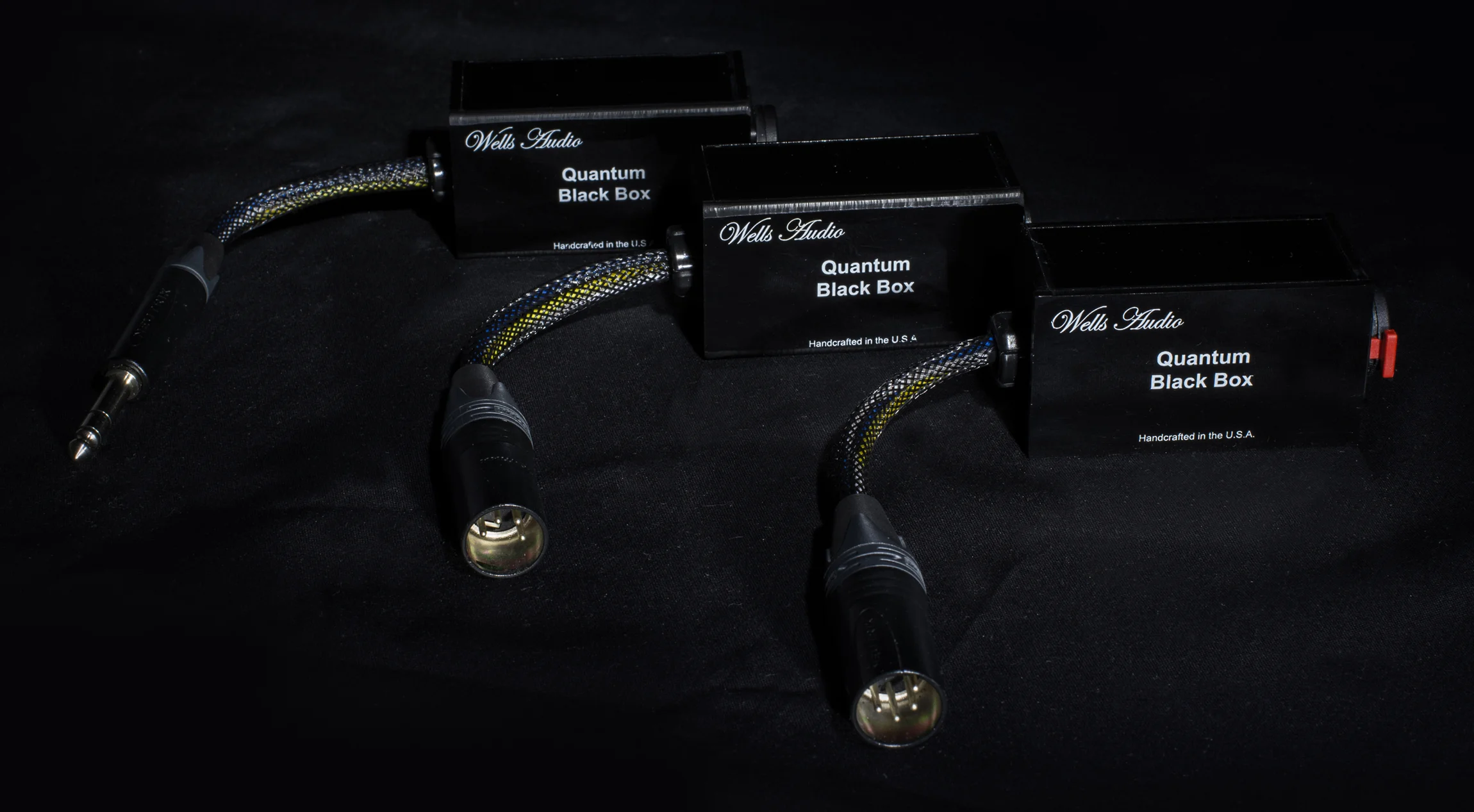 1/4” to 1/4”, 4 pin to 4 pin, 1/4” to 4 pin Quantum Black Boxes