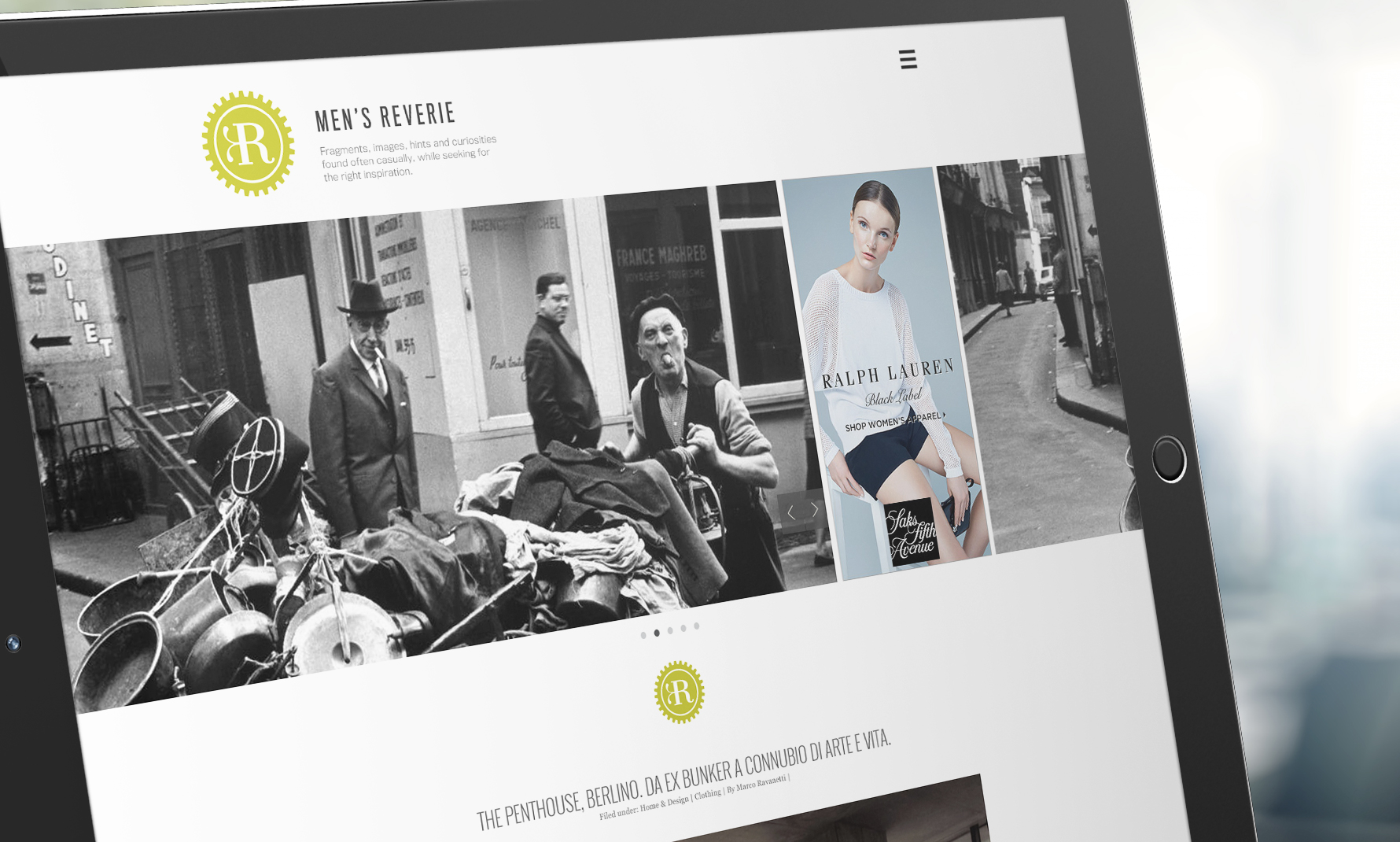 MEN'S REVERIE