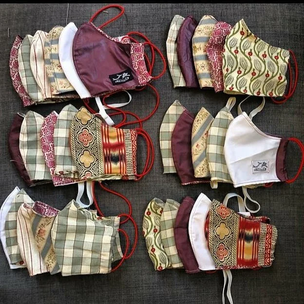 Getting prepared out of off cuts from some of our favourites, expertly sew by @_laval_
@nicolefabredesigns
@chelseatextiles 
@warrisvianni 
@kateformandesigns 
#facemasks #jrdesignlondon
#newnormal #covidlife